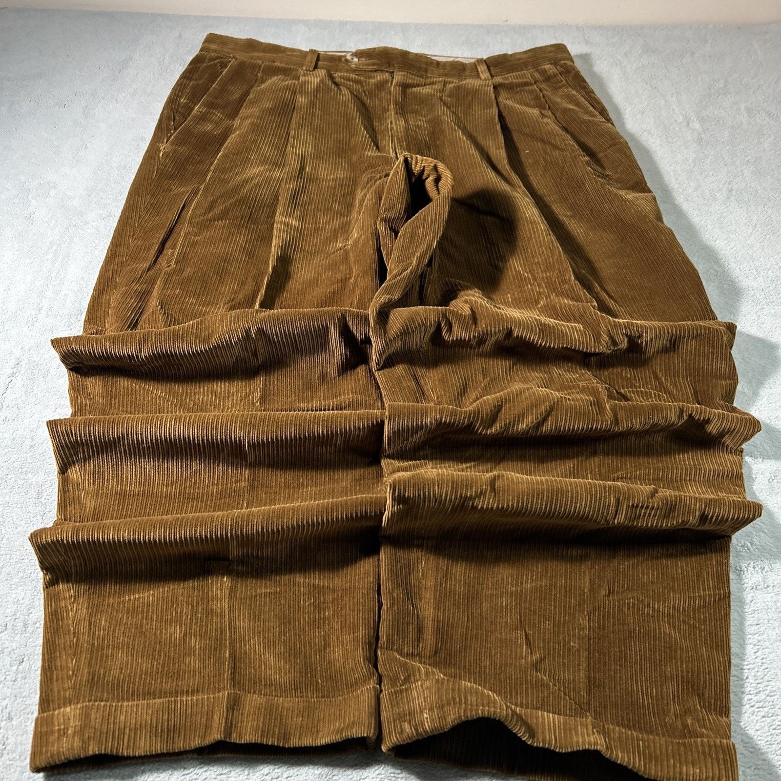 Ermenegildo Zegna Ermenegildo Zegna Corduroy Baggy Pants TG 54 XL 37x30 Loose Size US 37 - 1 Thumbnail