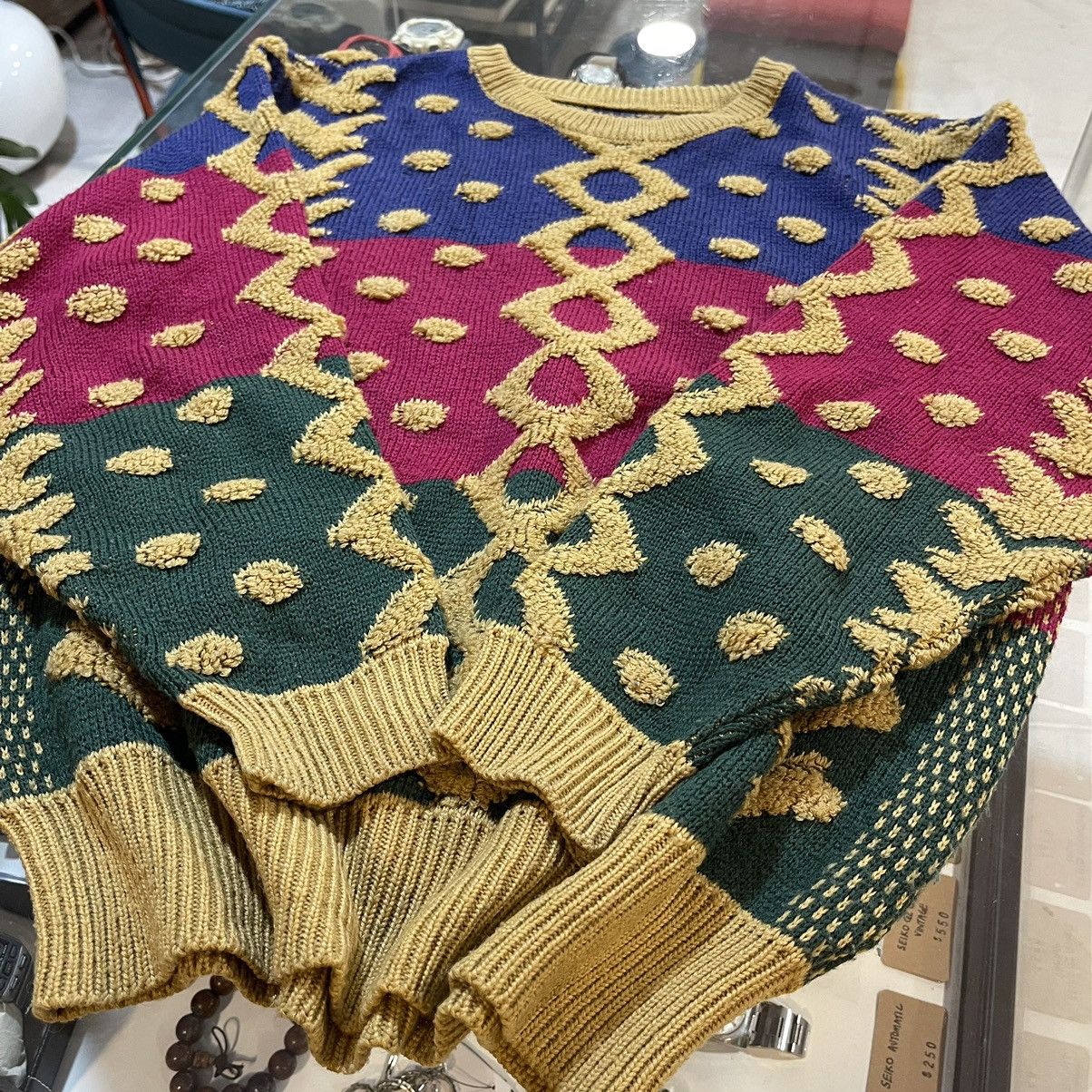 Japanese Brand × Vintage Vintage Rare Pattern Knitwear Multicolour Size US M / EU 48-50 / 2 - 3 Thumbnail