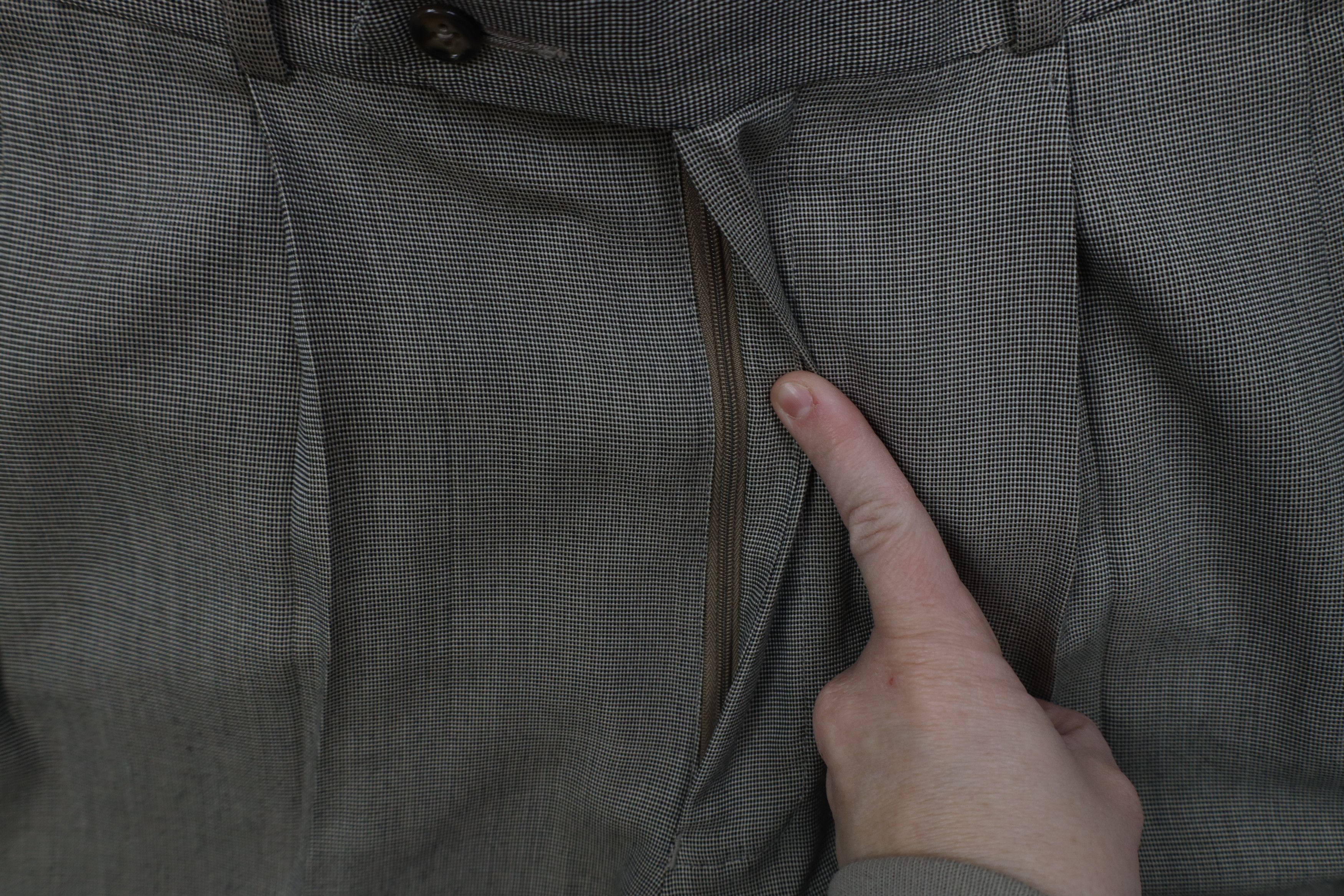 Vintage Vintage 90s Streetwear Cuffed Wide Leg Chino Pants Beige Size US 34 / EU 50 - 5 Thumbnail