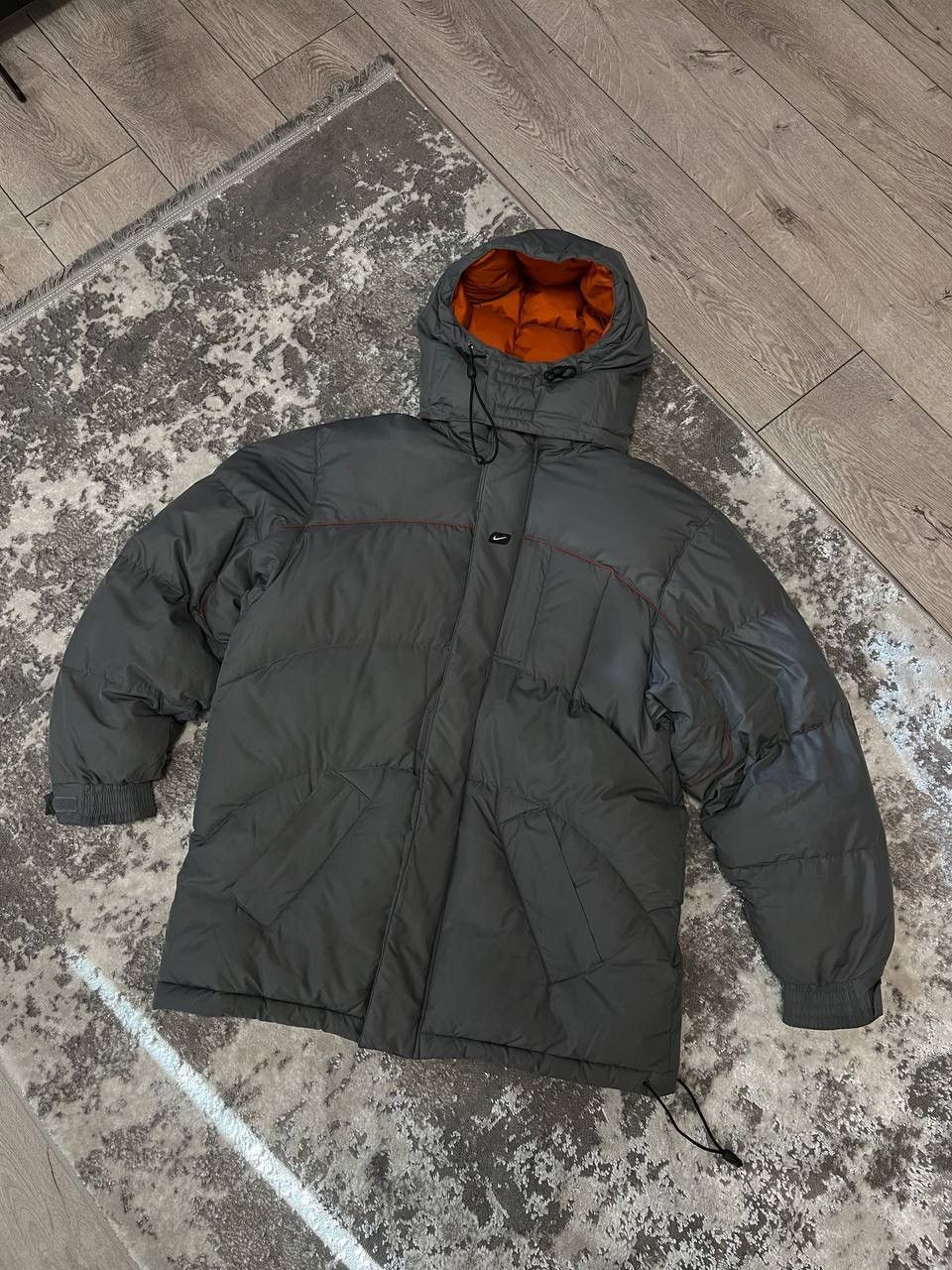 image of Nike Puffer Jacket 90's in Grey, Men's (Size Small)