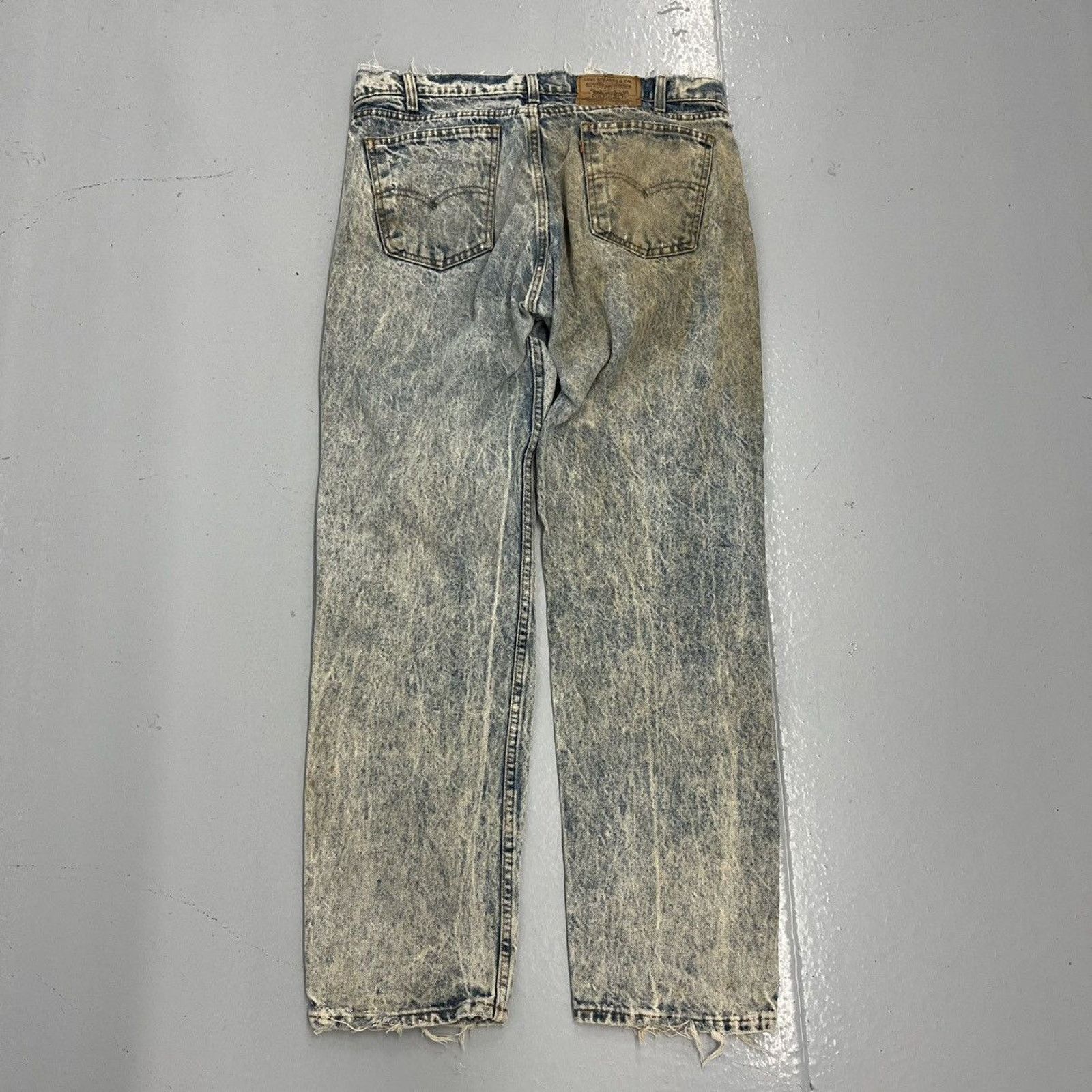 Levi's Vintage 80s Levi's 505 Regular Fit Distressed Jeans 36x32 Size US 36 / EU 52 - 3 Thumbnail
