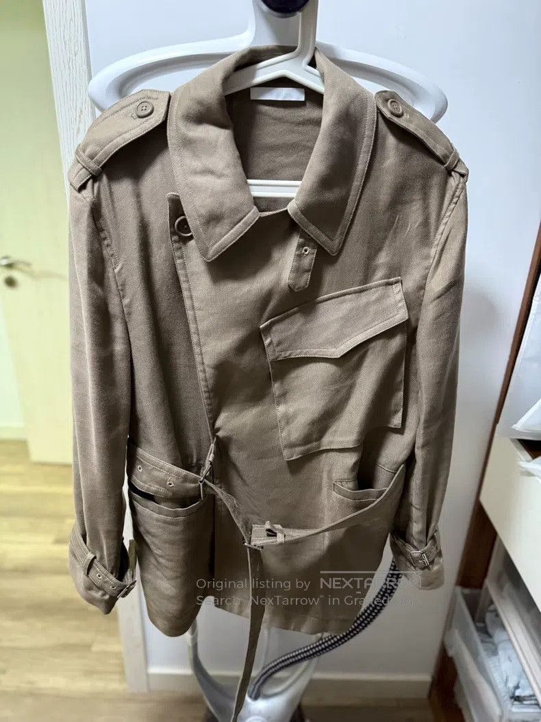 Helmut Lang Helmut Lang Linen Trench Coat with Belt Design Size US S / EU 44-46 / 1 - 3 Thumbnail
