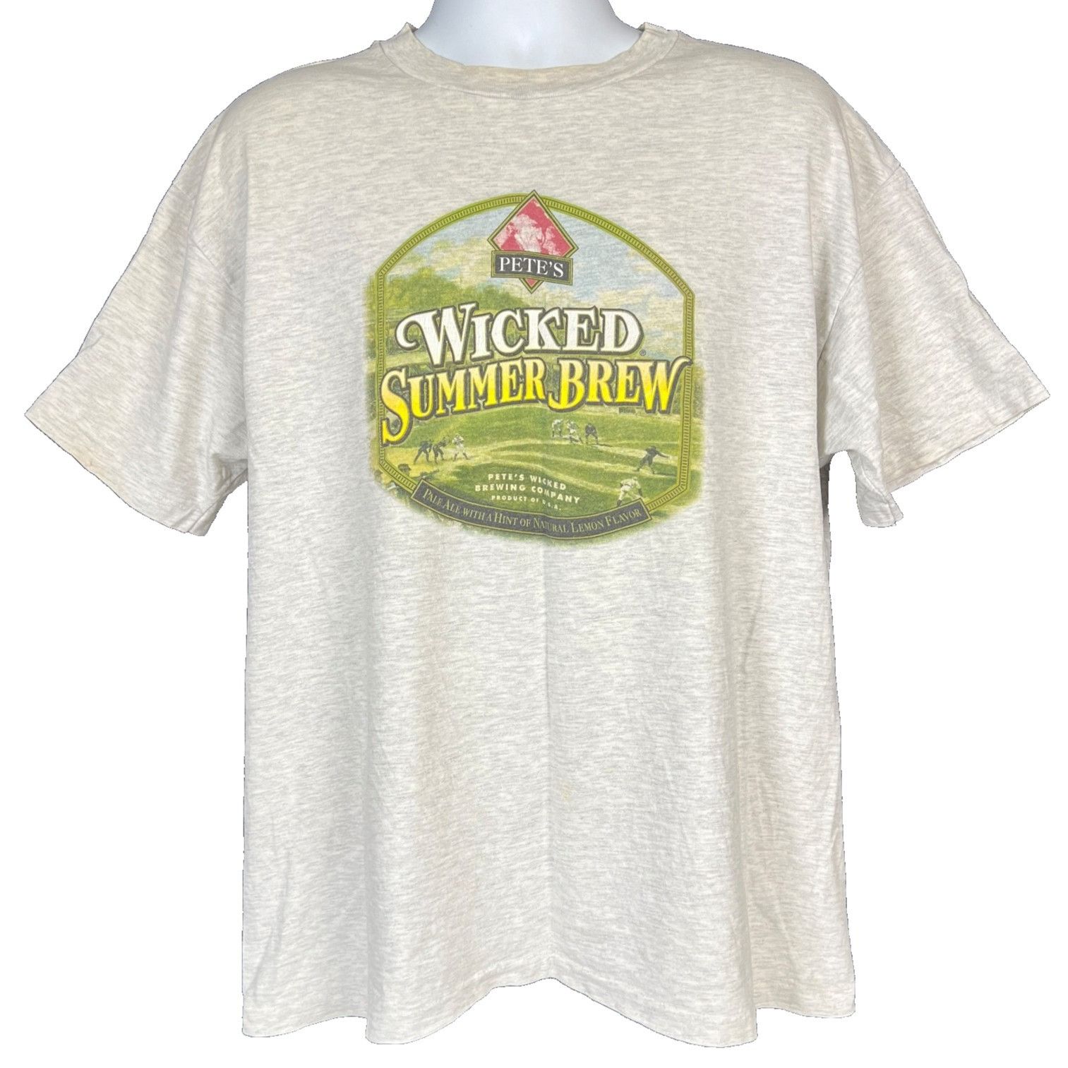 Hanes Petes Wicked Summer Brew Mens Vtg T-Shirt size XL 46x29 Sing Size US XL / EU 56 / 4 - 2 Thumbnail
