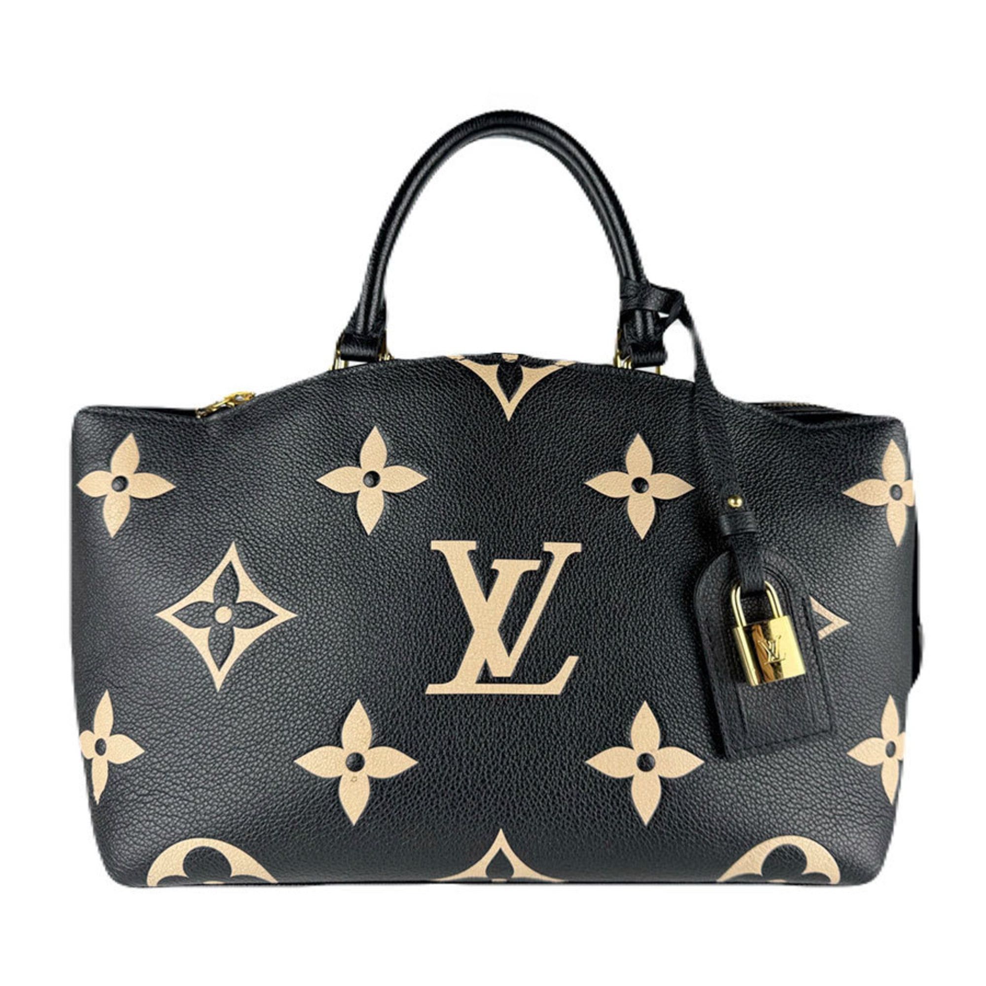 Louis Vuitton Louis Vuitton Empreinte Petit Palais PM Monogram Handbag/Shoulder Bag, Two-Tone, Black/Beige, Gold, Women's, M58913 z8025 Size ONE SIZE - 1 Thumbnail
