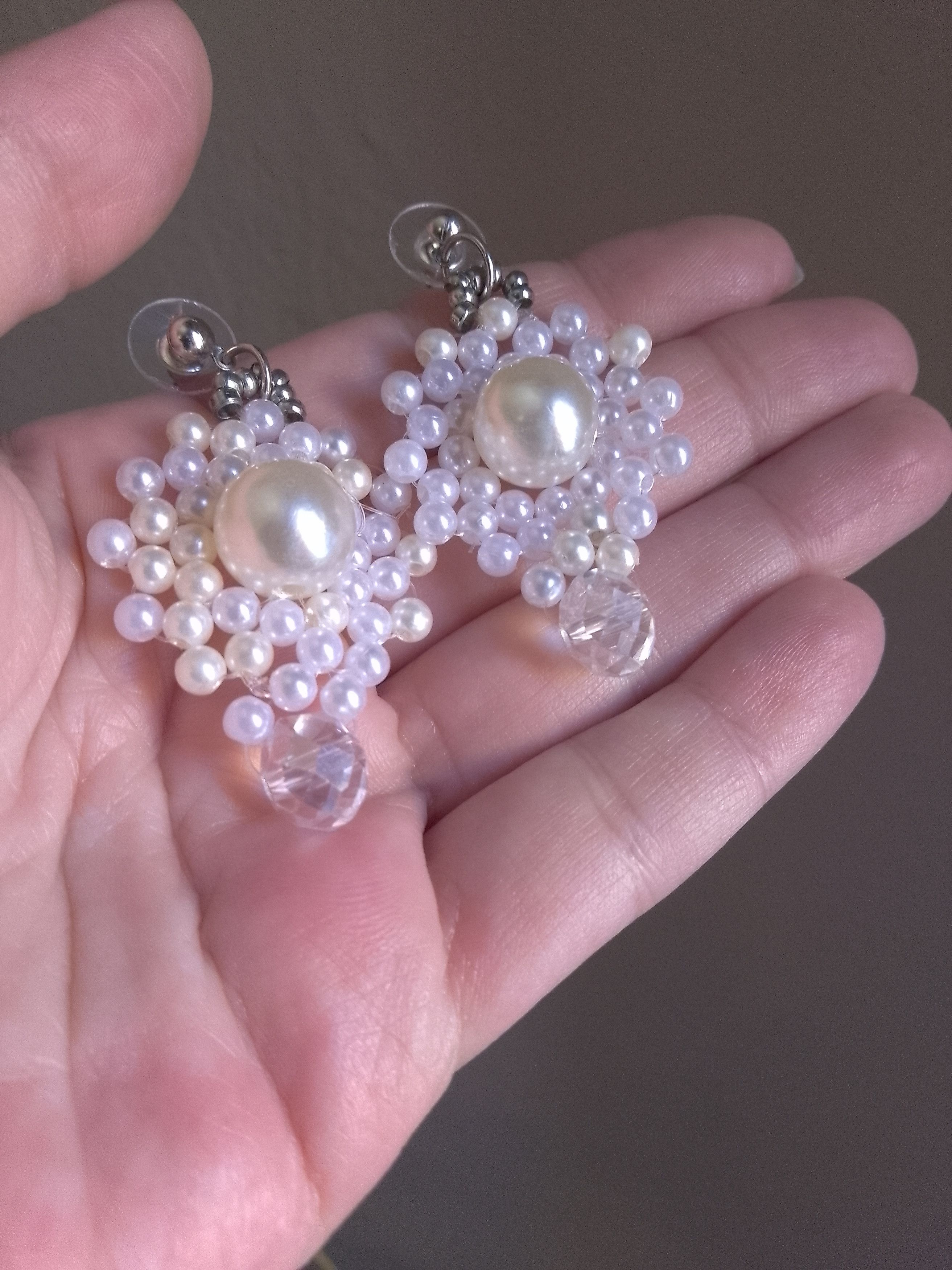 Handmade Jewelery Set Pendant teardrop pendant Swarovski crystal Size ONE SIZE - 9 Thumbnail