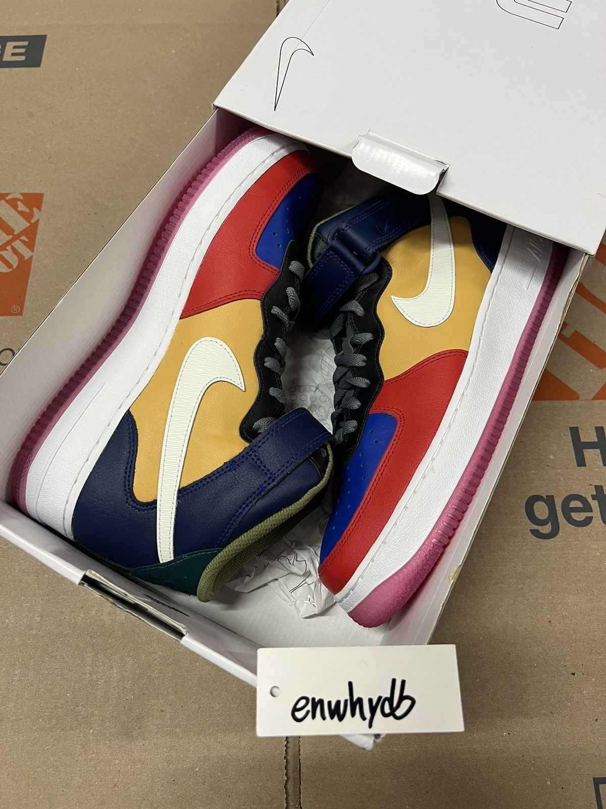 Nike Nike ID Air Force 1 Mid - Nike By You “Viotech” Size US 9 / EU 42 - 9 Thumbnail