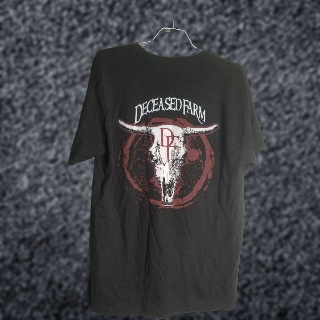 Hanes Hanes Mens M T Shirt Deceased Farm Double Sided Skull Halloween Lexington SC Size US M / EU 48-50 / 2 - 1 Thumbnail