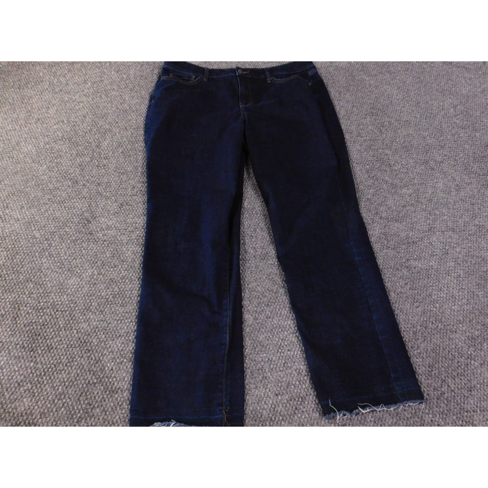 NYDJ NYDJ Jeans Womens 14 Blue Straight Stretch Lift Tuck Technology Denim Dark Regular Size 36" / US 14 / IT 50 - 2 Thumbnail