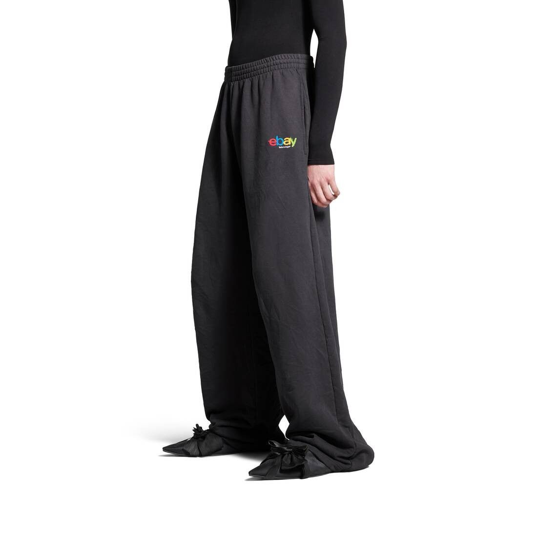 Balenciaga × eBay o1w1db11225 Ebay Baggy Sweatpants & Joggers in Black Size US 34 / EU 50 - 5 Thumbnail
