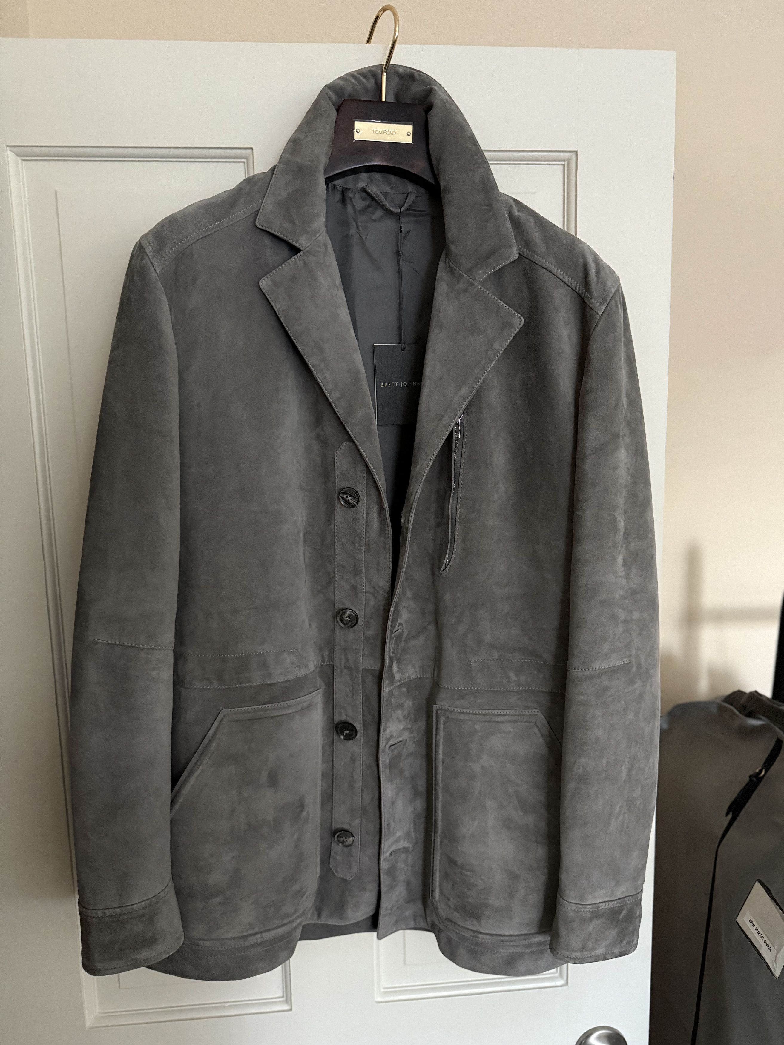Other Best Dressed New Rare $5,700 w/tax Suede Field Jacket Size US L / EU 52-54 / 3 - 2 Thumbnail