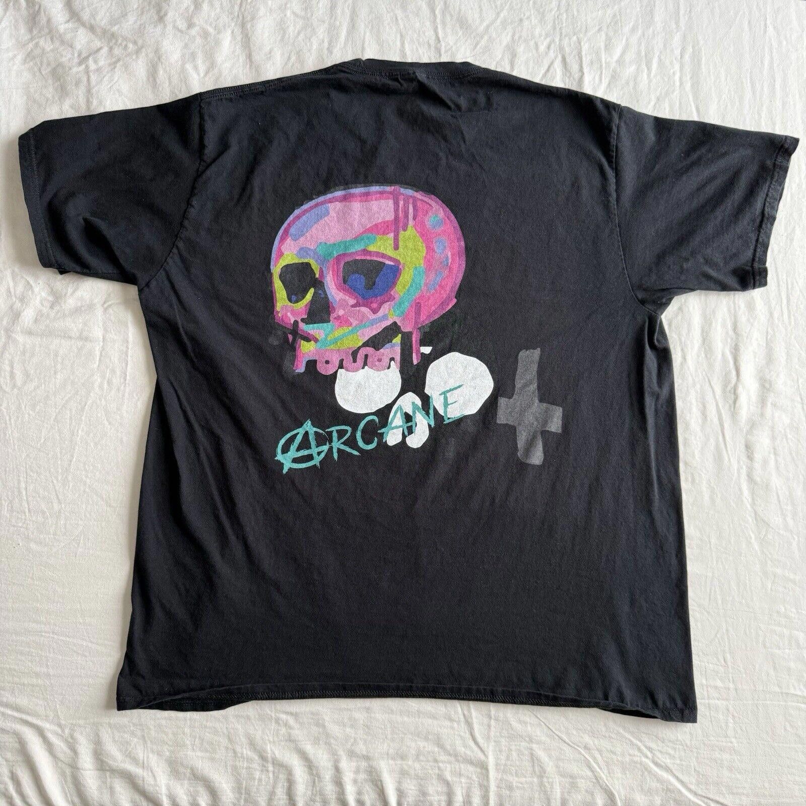 Designer Arcane Skull T-Shirt Size Men's XL Black Affliction Tapout Size US XL / EU 56 / 4 - 1 Thumbnail