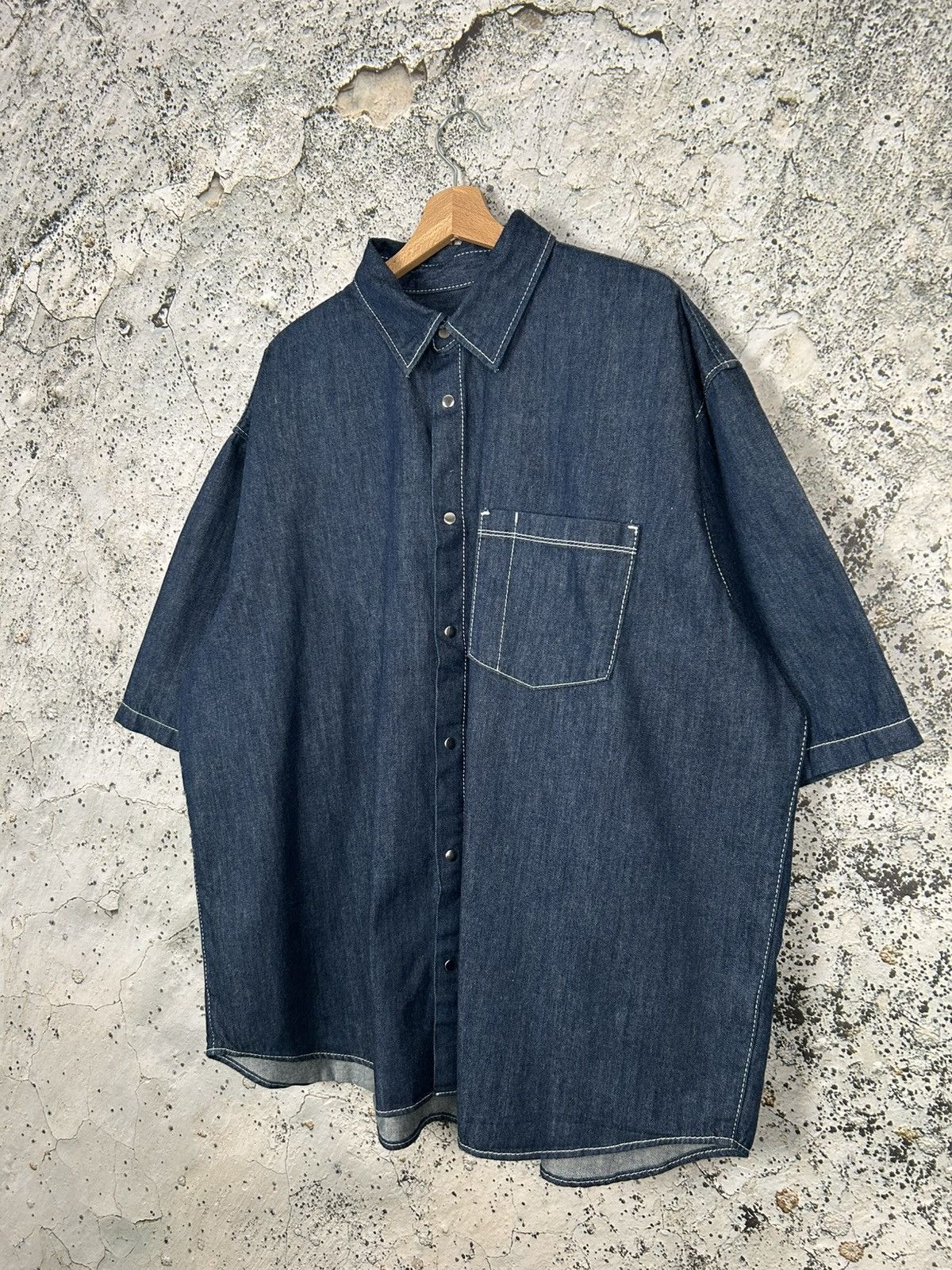 Weekday Weekday Griffith Denim Oversized Shirt Raw Jeans Skate Baggy Size US L / EU 52-54 / 3 - 2 Thumbnail