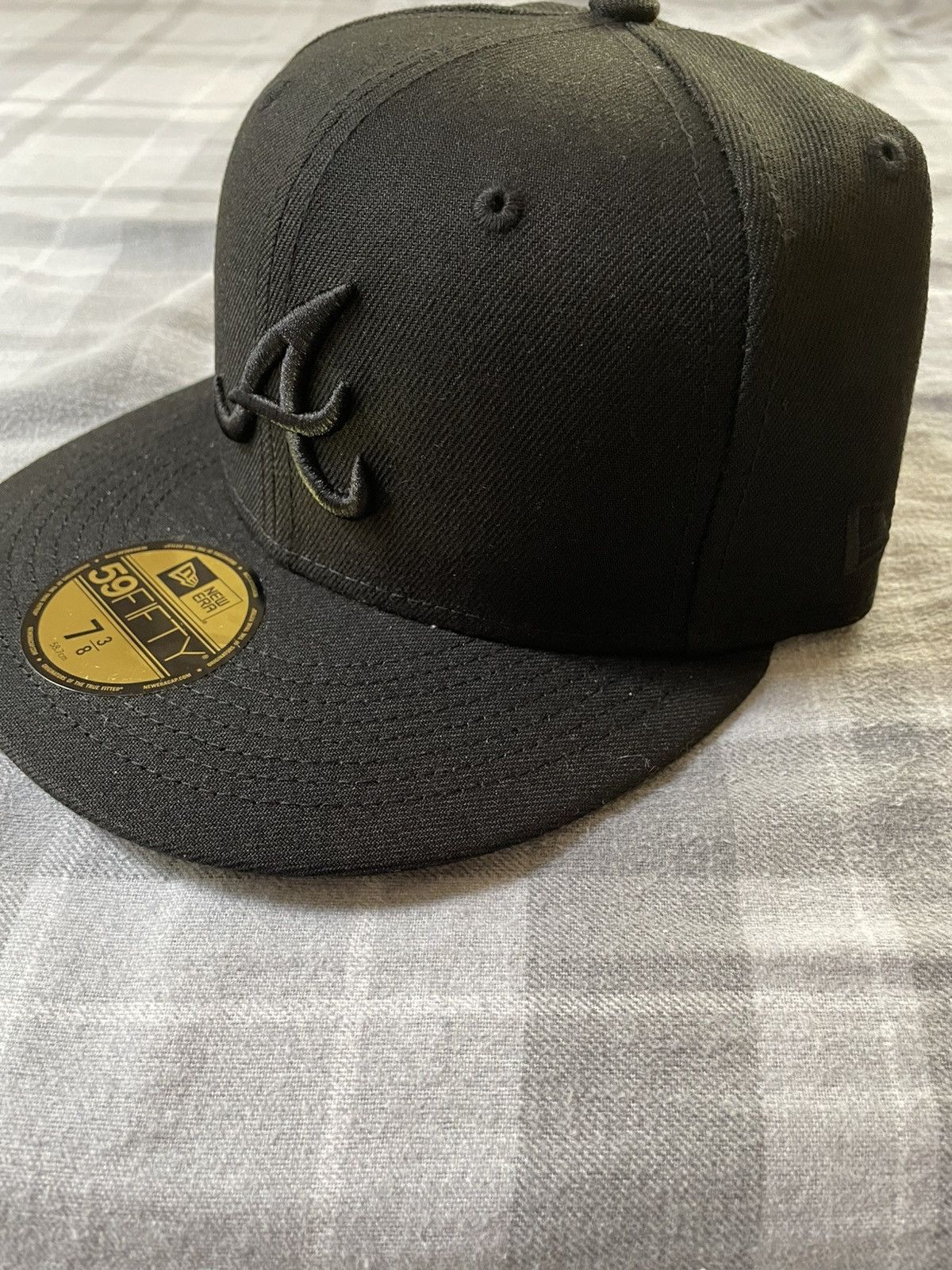 Hat Club Hat Club Manolo Atlanta Braves Black 1996 Fitted 7 3/8 Size ONE SIZE - 3 Thumbnail