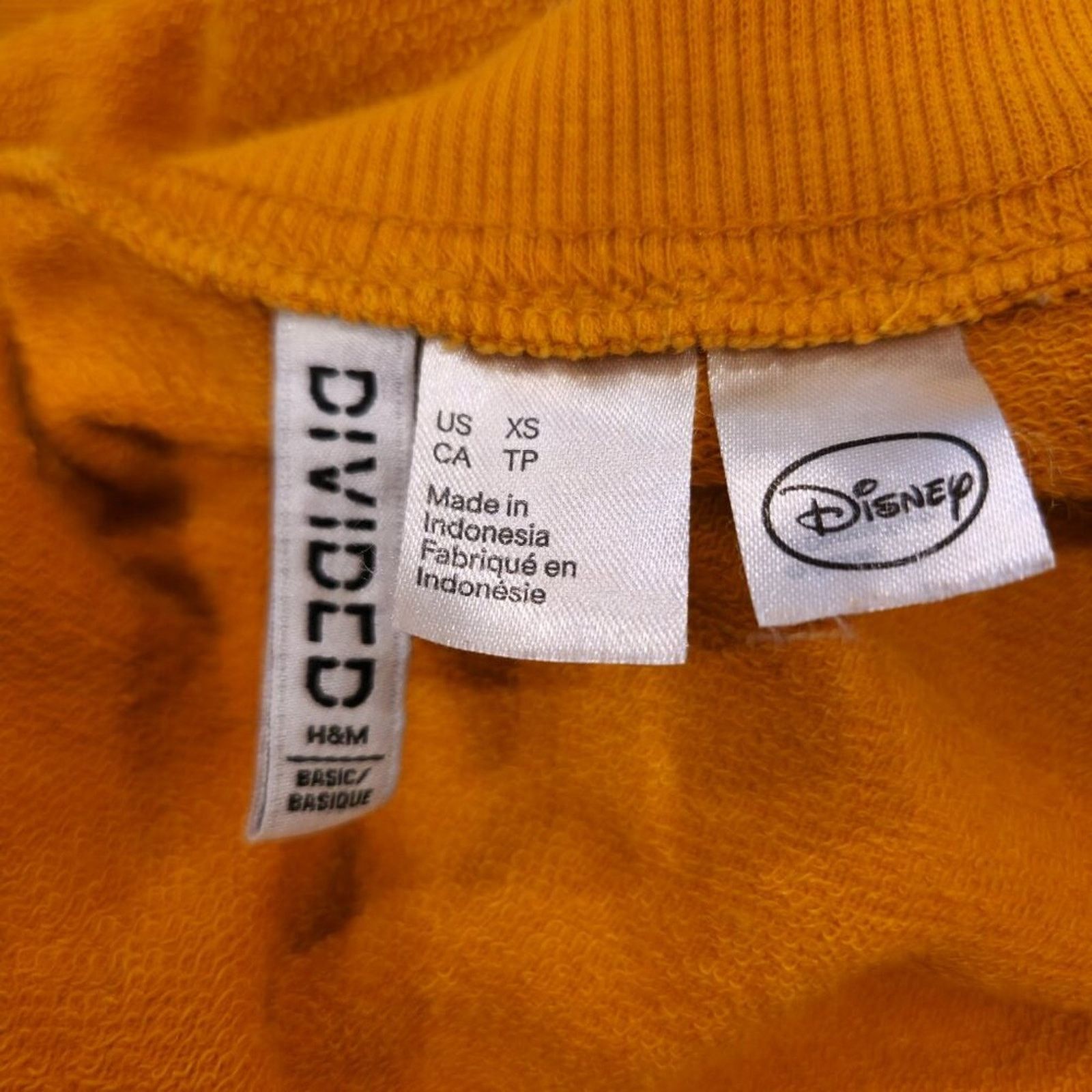 Divided Divided XS Orange Top Embroidered Mickey Mouse Ears Disney Size XS / US 0-2 / IT 36-38 - 6 Thumbnail