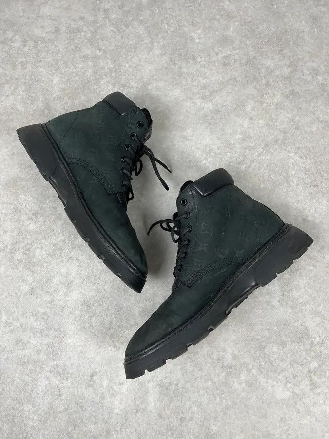 Louis Vuitton Louis Vuitton X NBA Black Leather Boots Size US 12.5 / EU 45-46 - 5 Thumbnail