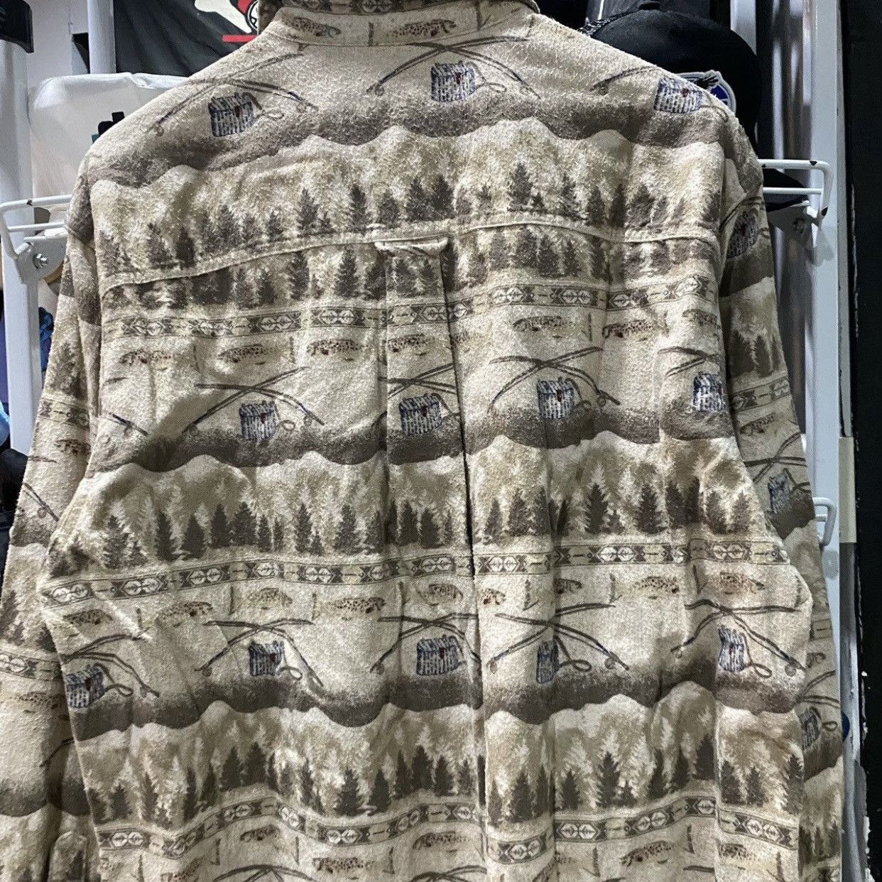 Woolrich Woolen Mills Vintage Woolrich Fly Fishing AOP Flannel Shirt - [L] Size US L / EU 52-54 / 3 - 5 Thumbnail