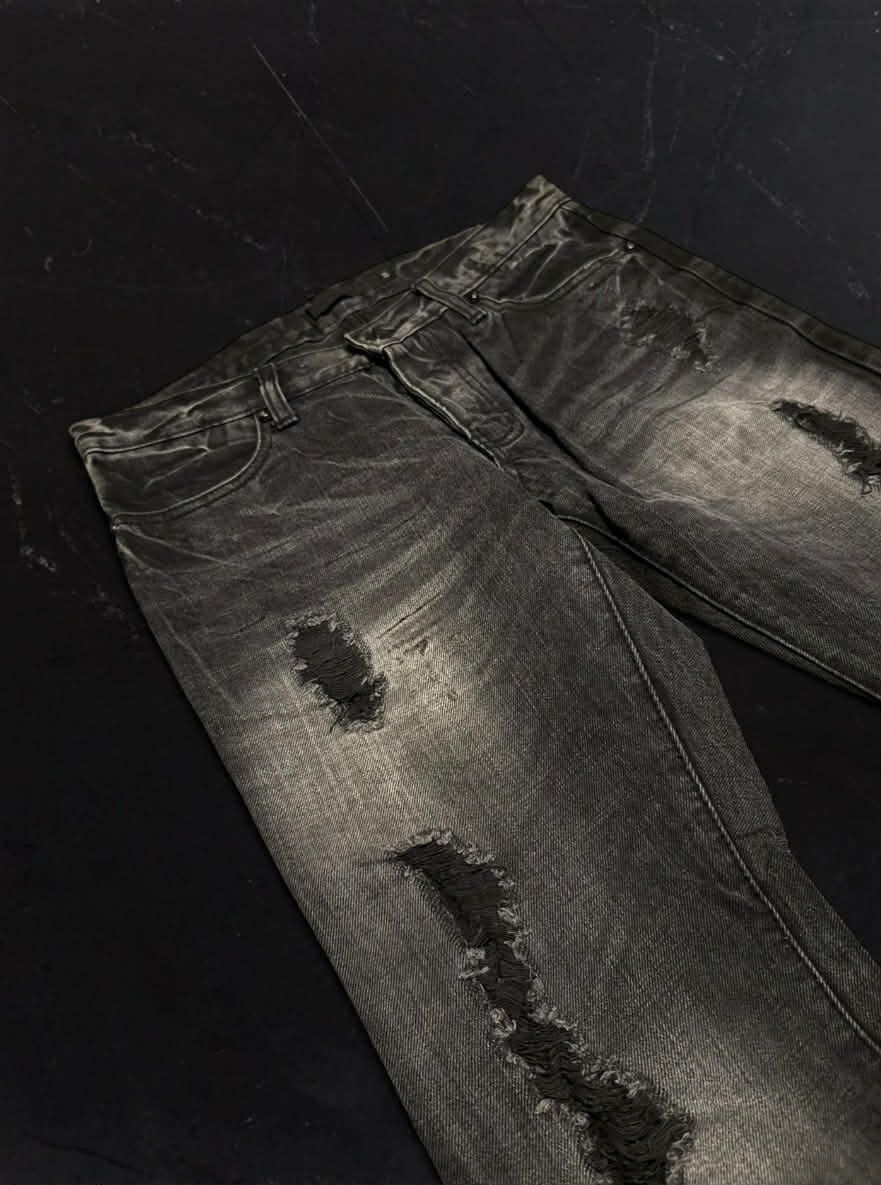 Japanese Brand Fuga Splatter denim Size US 32 / EU 48 - 2 Thumbnail