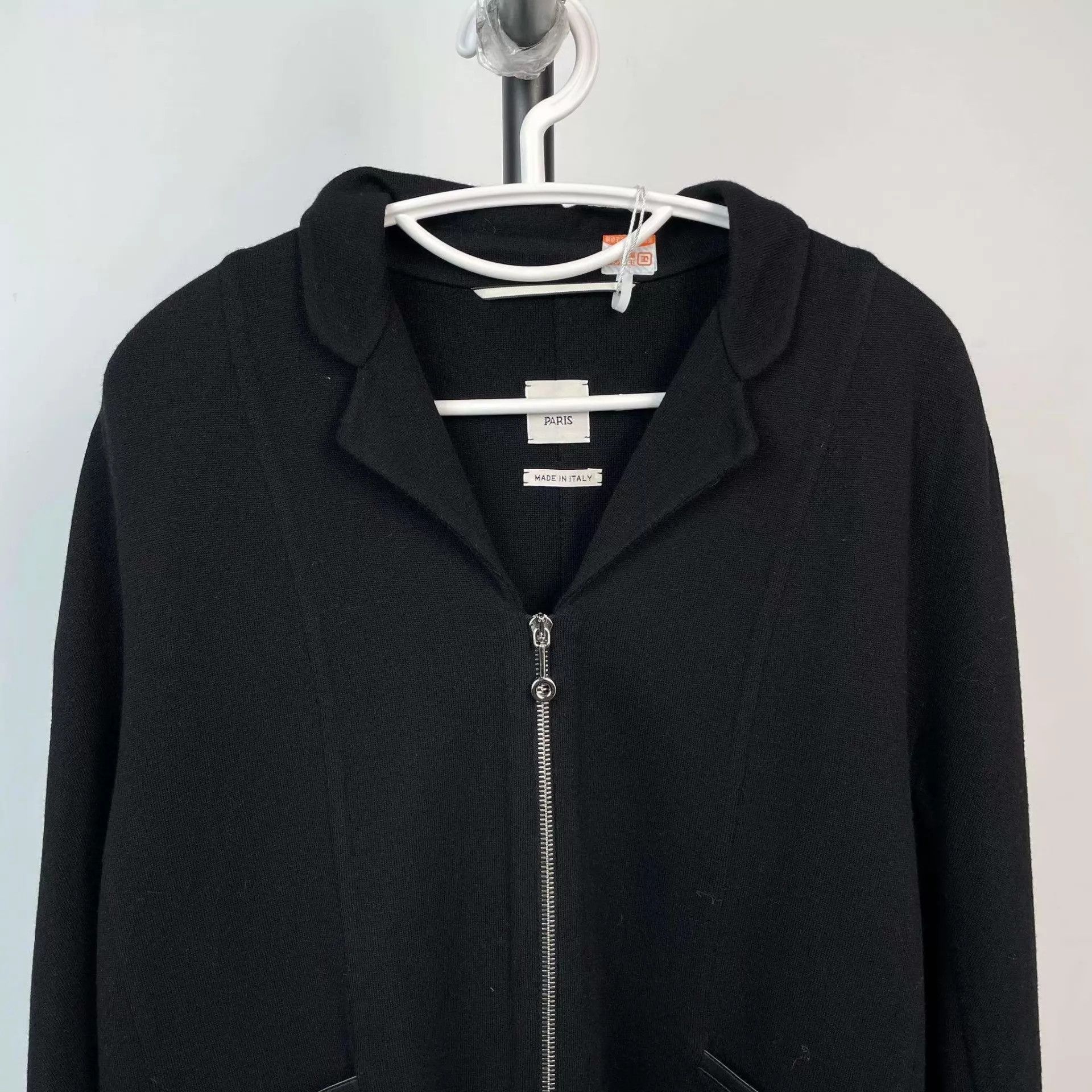Hermes Hermès Wool Knit Short Black Coat 40 Size S / US 4 / IT 40 - 8 Thumbnail