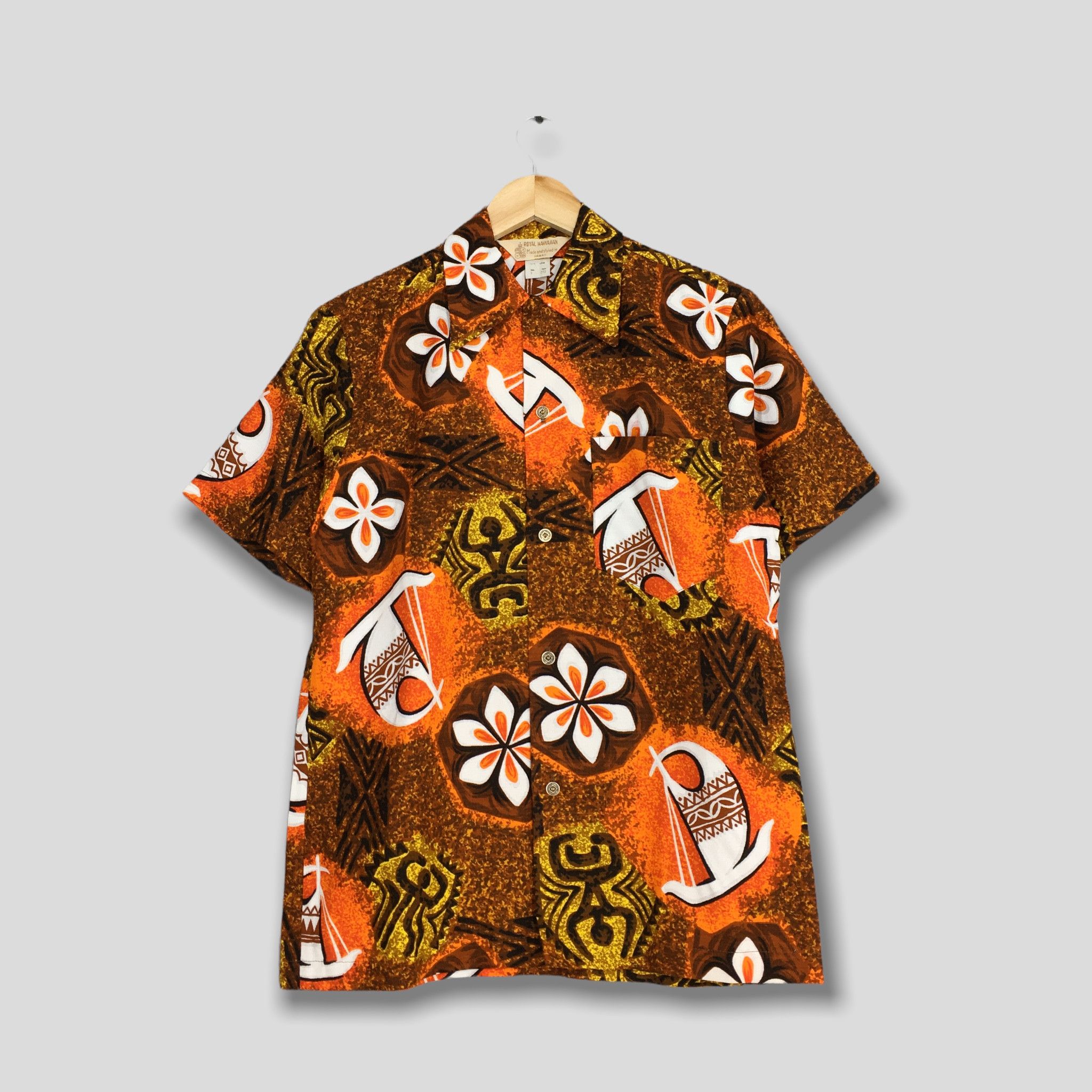 Life's a Beach Vintage 80s Royal Hawaiian Aloha Floral Tropical Shirt S Size US S / EU 44-46 / 1 - 1 Thumbnail