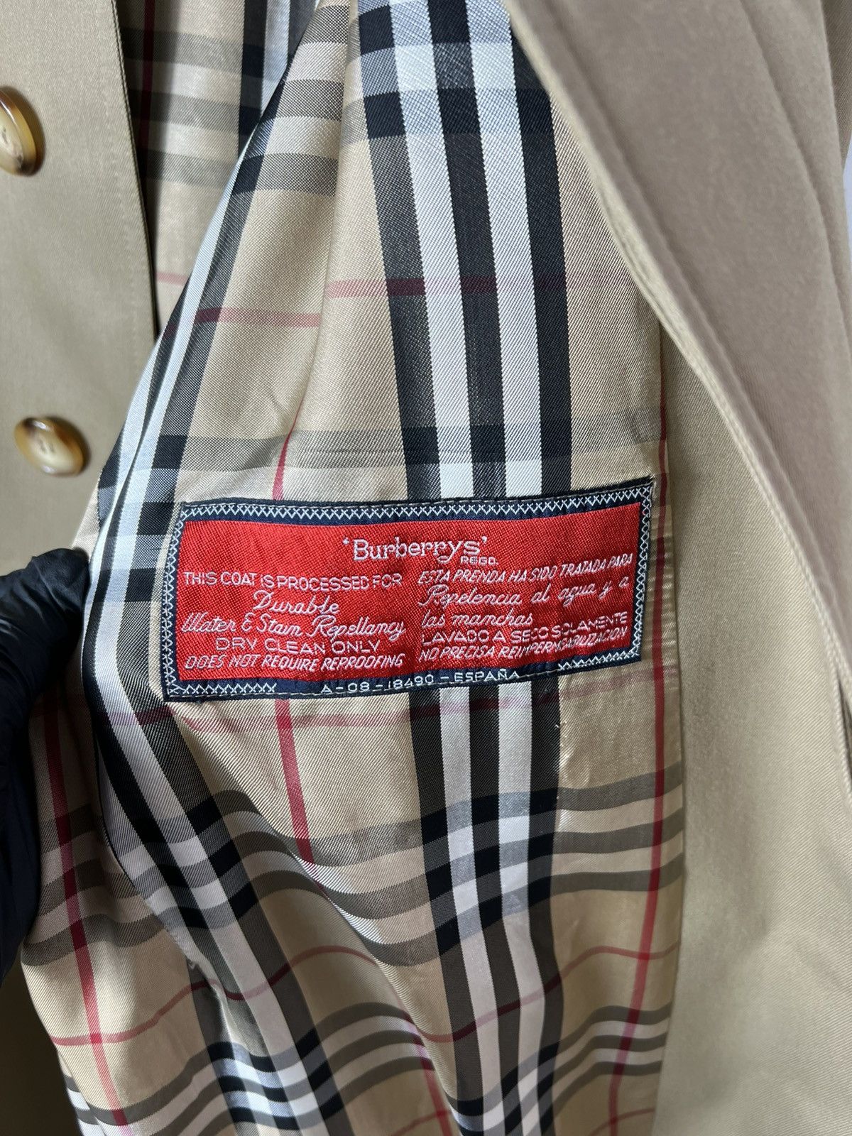Burberry Vintage very rare luxury Burberry Beige Trench Coat Size US L / EU 52-54 / 3 - 7 Thumbnail