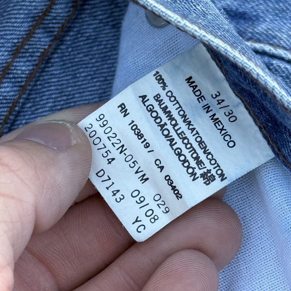 Harley Davidson × Vintage Vintage 00’s Harley-Davidson Men’s Jeans 34x30 Straight Fit Size US 34 / EU 50 - 7 Thumbnail