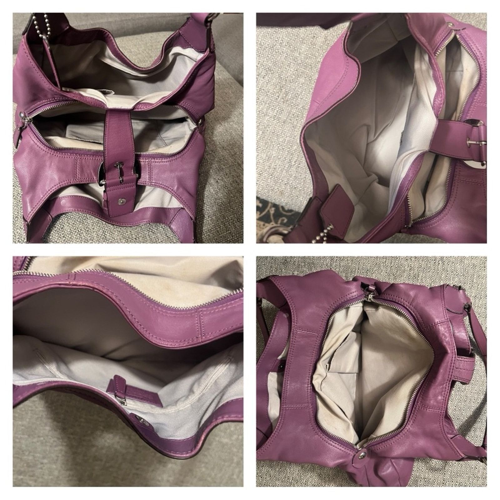 Coach Y2K Coach Soho Lynn Plum Hobo Bag F17092 Size ONE SIZE - 5 Thumbnail