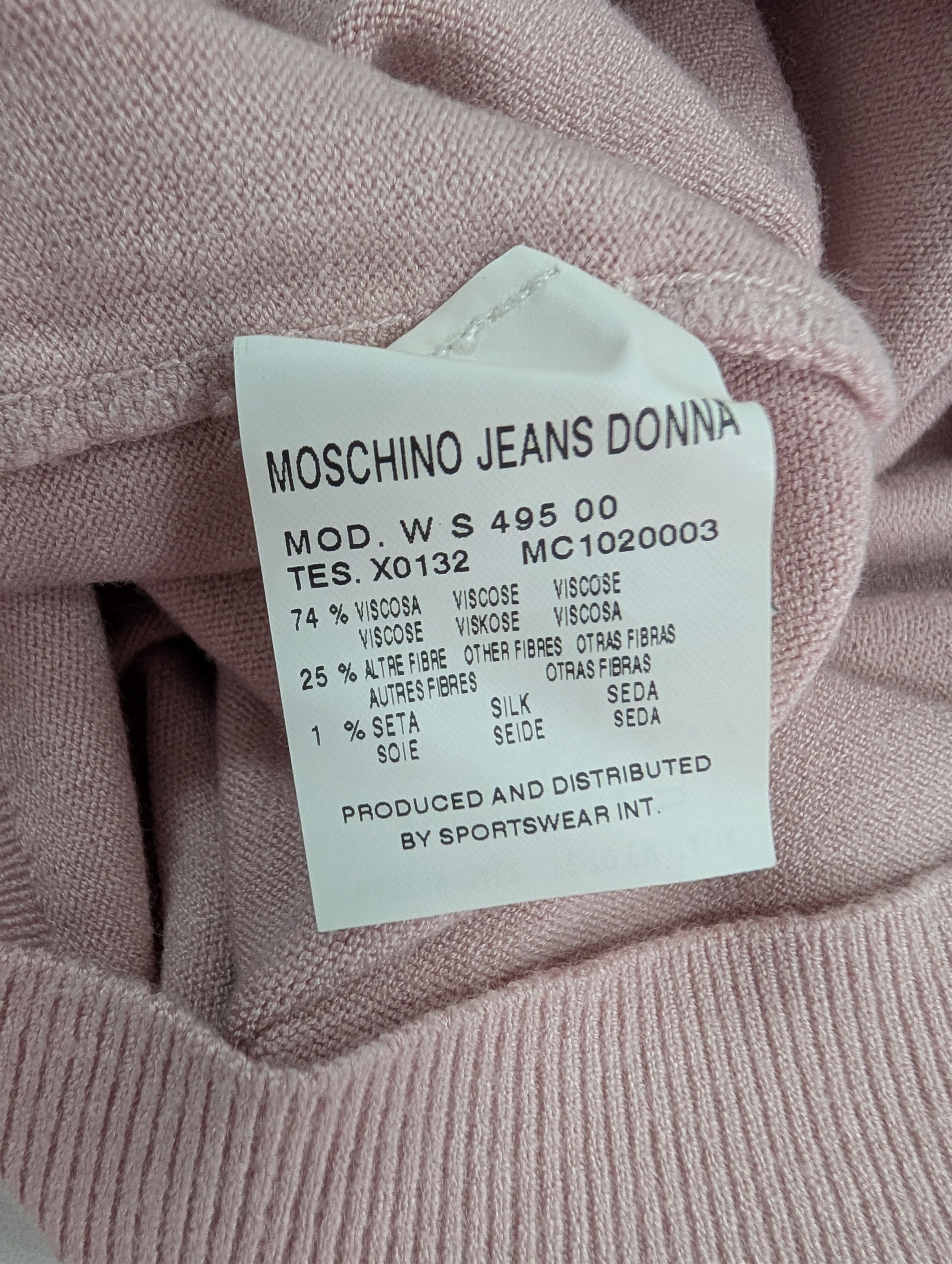 Moschino Pink Buttoned Sleeveless Top With Ruffle Collar Size M / US 6-8 / IT 42-44 - 8 Thumbnail
