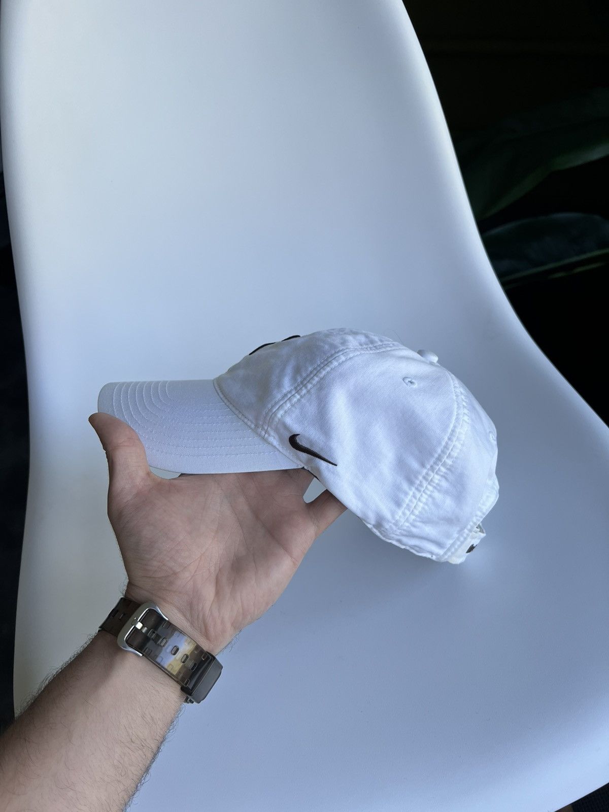 Nike × Vintage Vintage Nike Roger Federer RF Heritage 86 Tennis Cap White Size ONE SIZE - 11 Thumbnail
