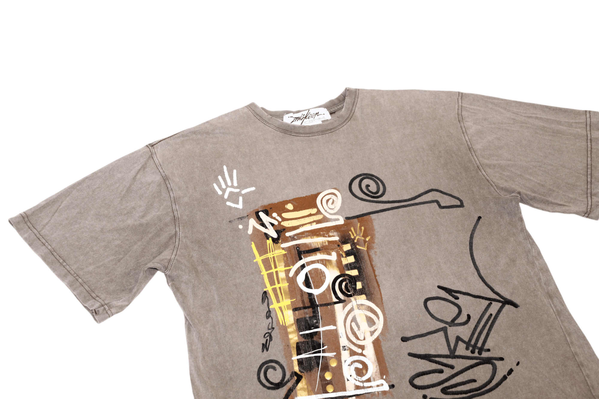 Mek Denim 90's Miskeen Jeans sun faded distressed OG baggy t-shirt Size US XL / EU 56 / 4 - 3 Thumbnail
