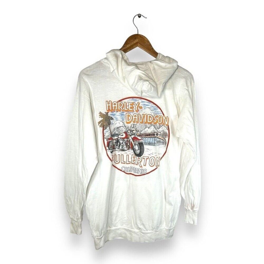 Harley Davidson Vintage 1985 Harley Davidson California Graphic Hooded Swea Size US L / EU 52-54 / 3 - 2 Thumbnail