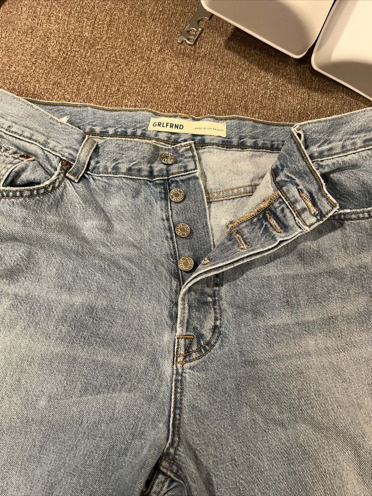 GRLFRND Grlfrnd jeans low rise boyfriend with slits Size 30" / US 8 / IT 44 - 2 Thumbnail