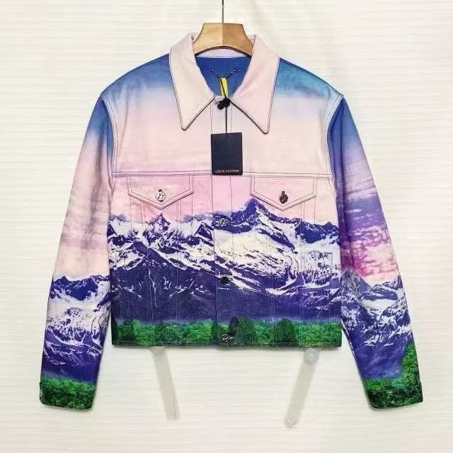 Louis Vuitton Louis Vuitton SS22 Landscape Denim Jacket Size US M / EU 48-50 / 2 - 1 Thumbnail