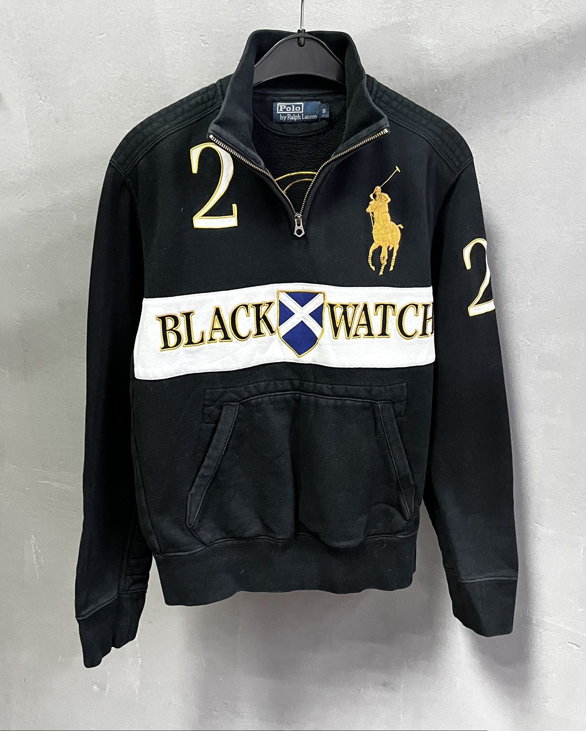 Ralph Lauren × Vintage Polo Ralph Lauren Black Watch designer 1/3 zip sweatshirt Size US S / EU 44-46 / 1 - 1 Thumbnail