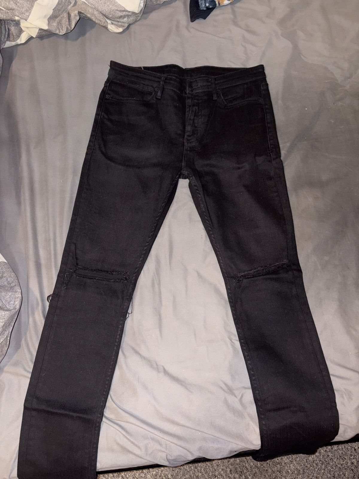 Ksubi Ksubi Black Distress Knee Size US 32 / EU 48 - 1 Thumbnail