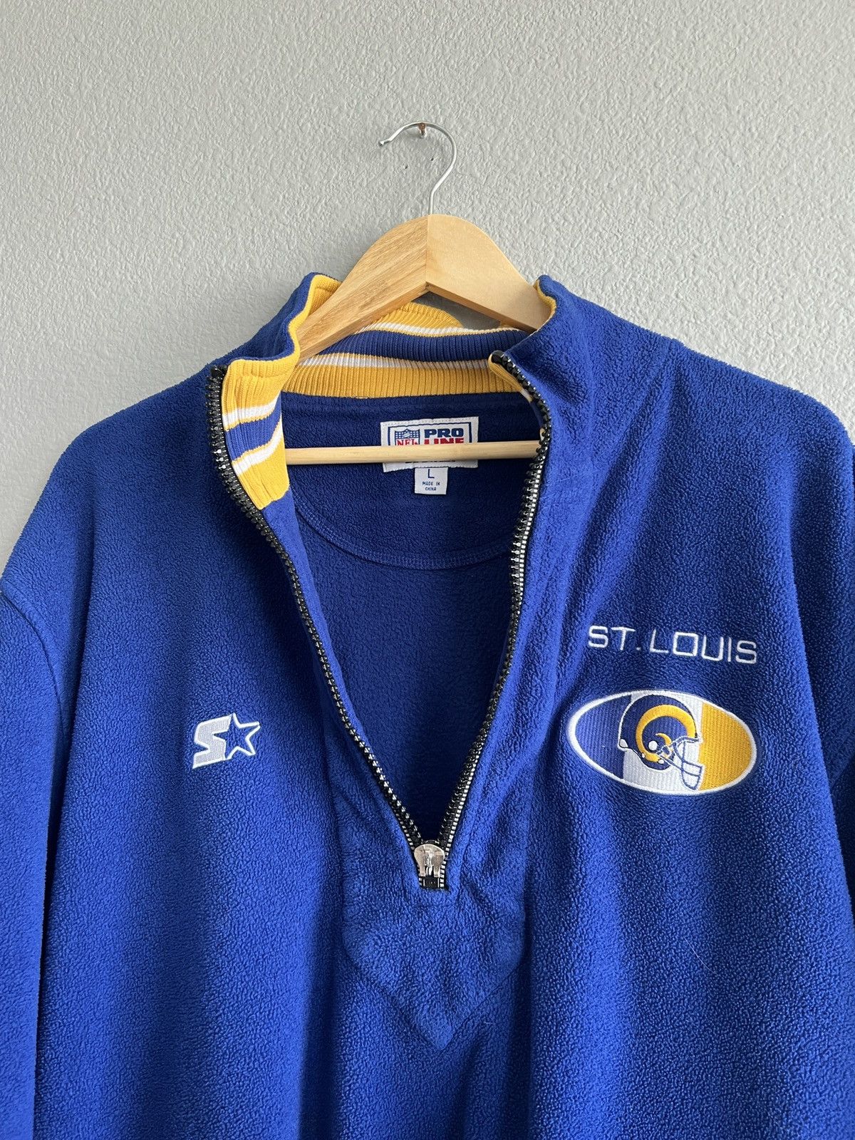NFL × Pro Line × Vintage Vintage St Louis Rams 90’s Starter Pro Line NFL jacket Size US L / EU 52-54 / 3 - 5 Thumbnail