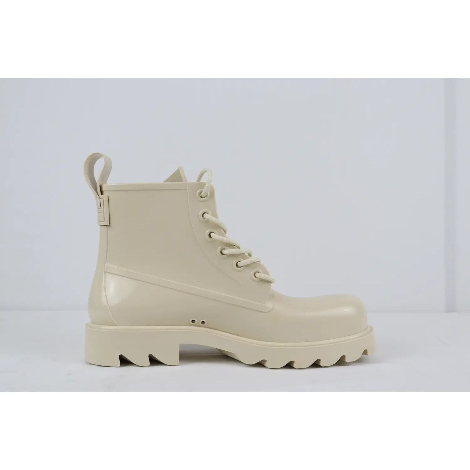 Bottega Veneta o1rshd1 Shiny Rubber Stride Ankle Boot in Sea Salt Size US 12 / EU 45 - 3 Thumbnail