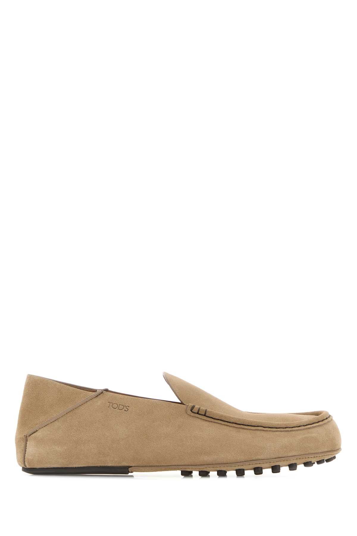 Tod's Beige Suede Loafers Size US 11 / EU 44 - 1 Thumbnail