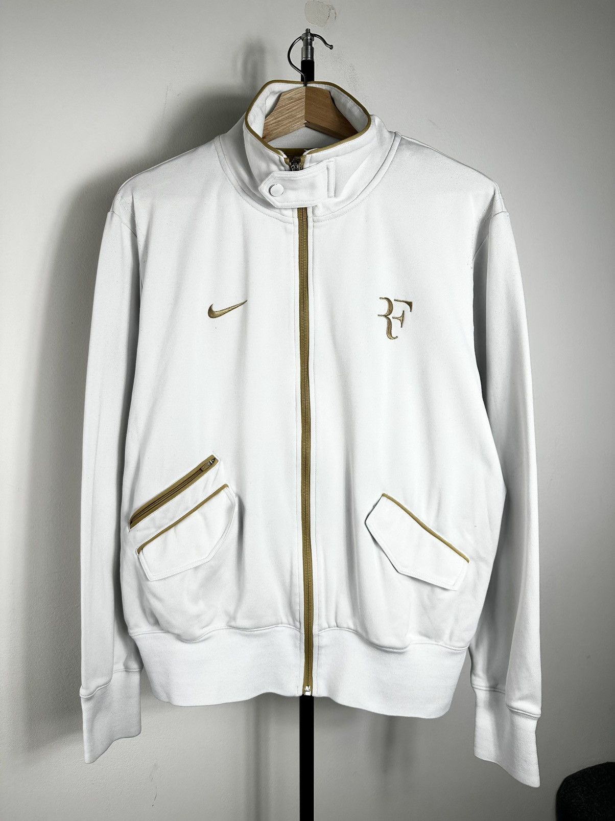 Nike Nike Roger Federer RF Dri-Fit Track Jacket White Gold L Size US L / EU 52-54 / 3 - 1 Thumbnail
