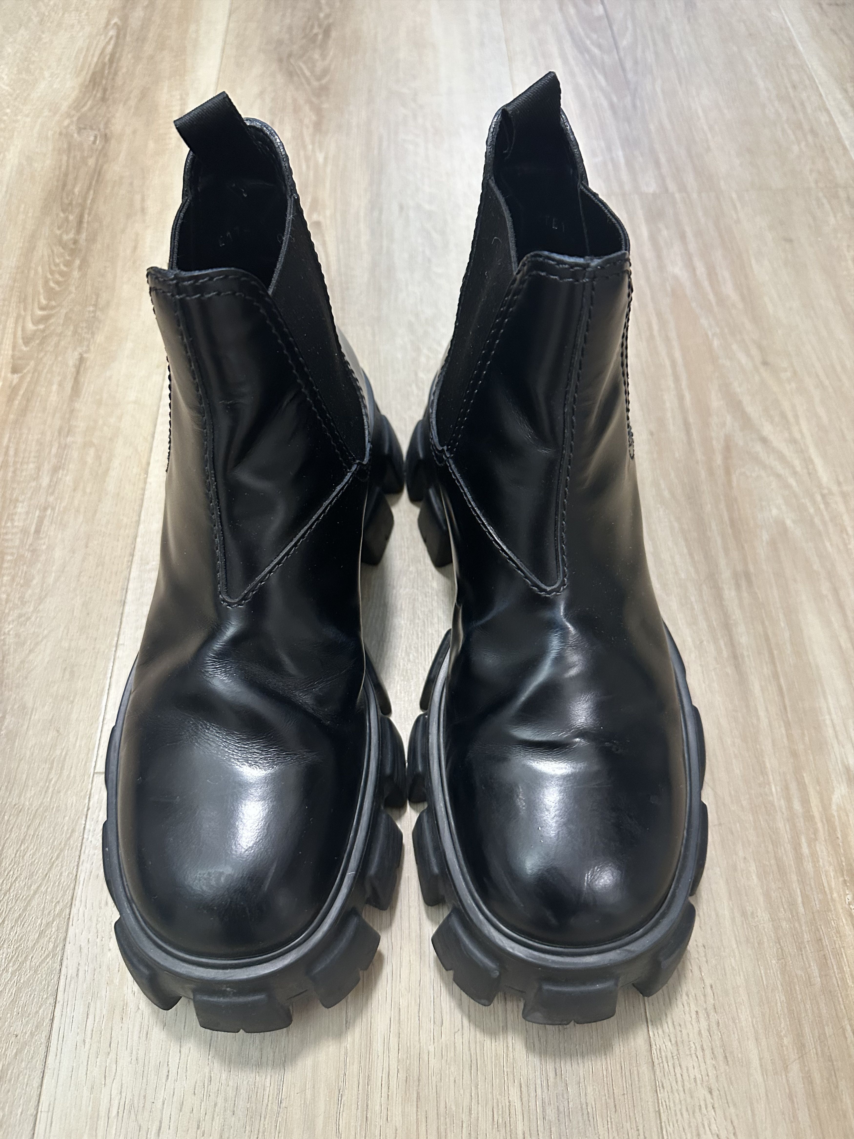 Prada Prada Monolith Chelsea Leather Boots Size US 8 / EU 41 - 6 Thumbnail