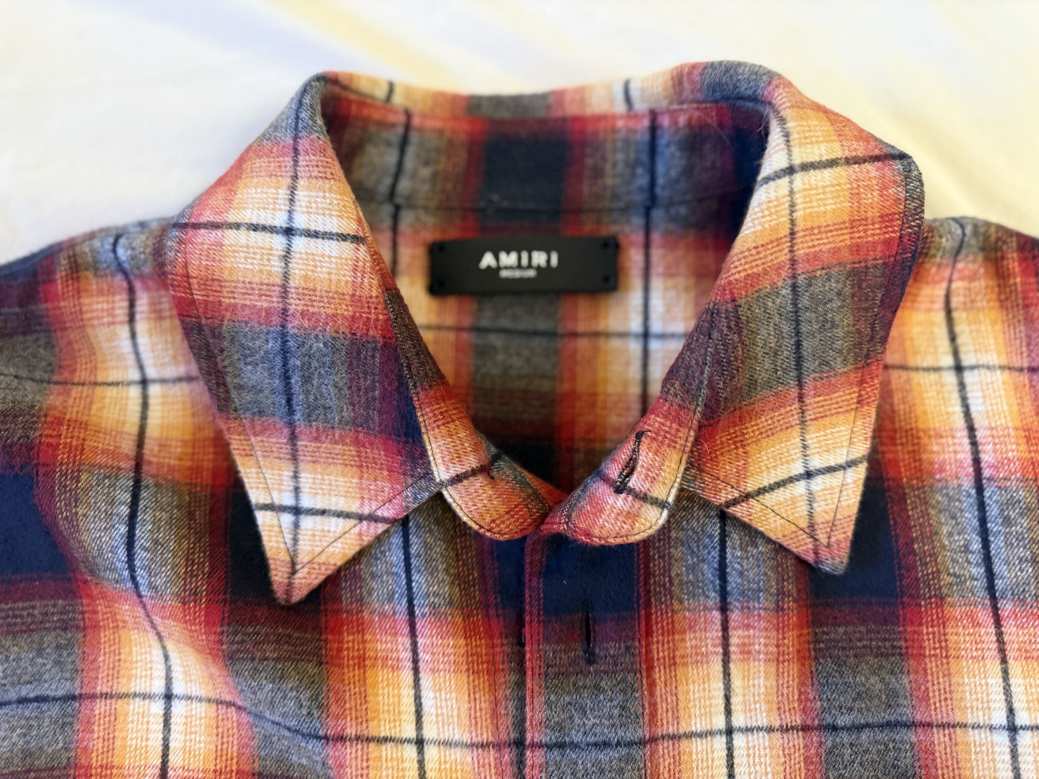 Amiri Amiri Core Leather Logo Flannel Size US M / EU 48-50 / 2 - 3 Thumbnail