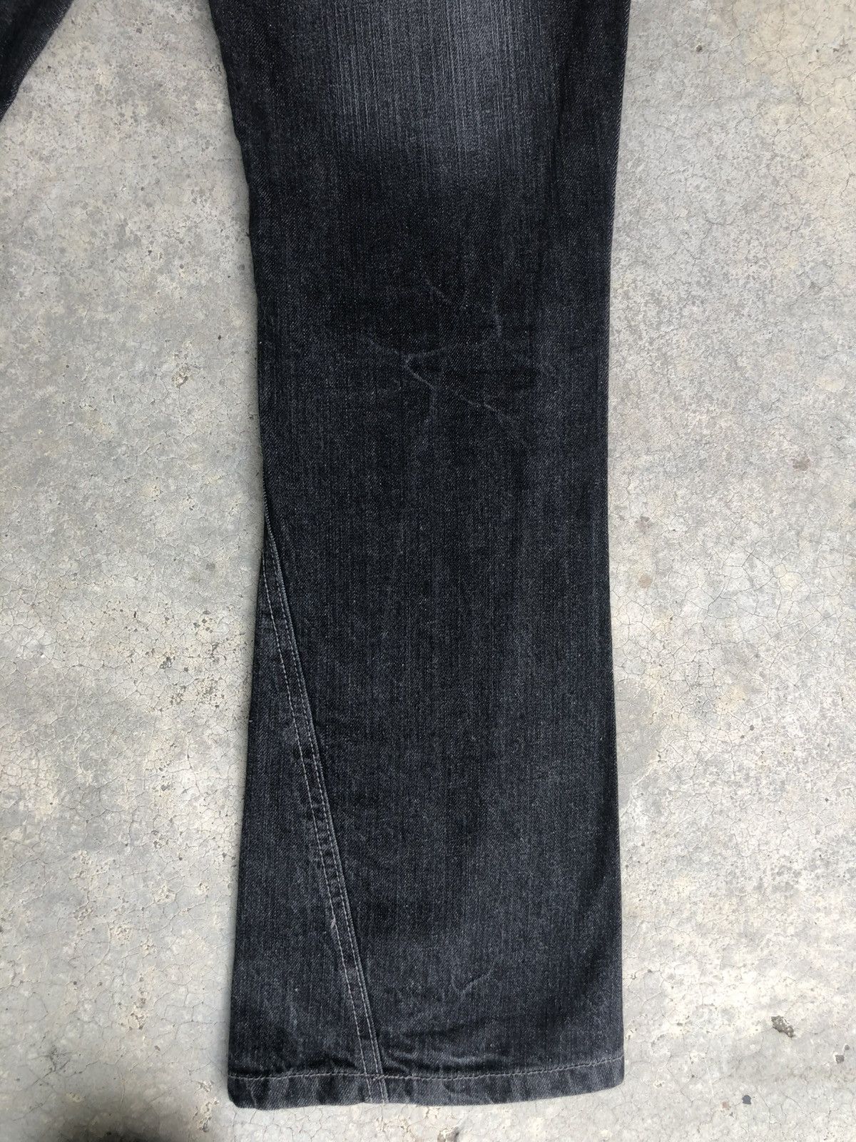 If Six Was Nine Japanese Barcedos Flared Jeans Bootcut Distressed Jeans Size US 31 - 12 Thumbnail