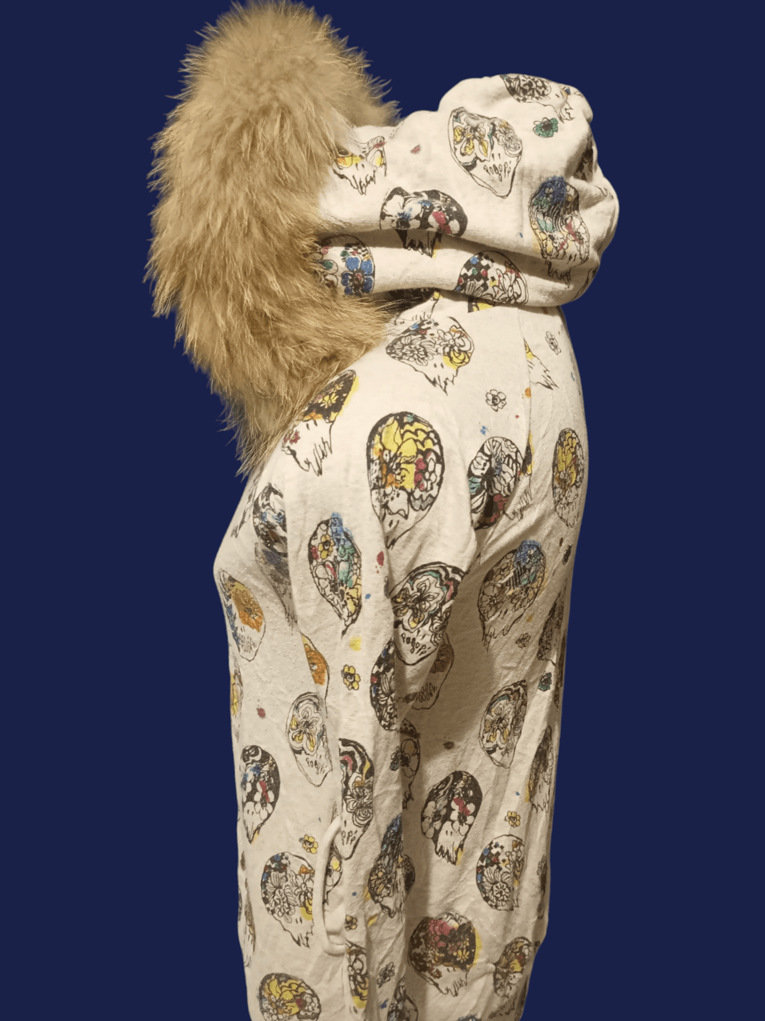 If Six Was Nine × Japanese Brand × Le Grande Bleu (L.G.B.) SCOLAR Skulls Fur Hoodie Size US M / EU 48-50 / 2 - 17 Thumbnail