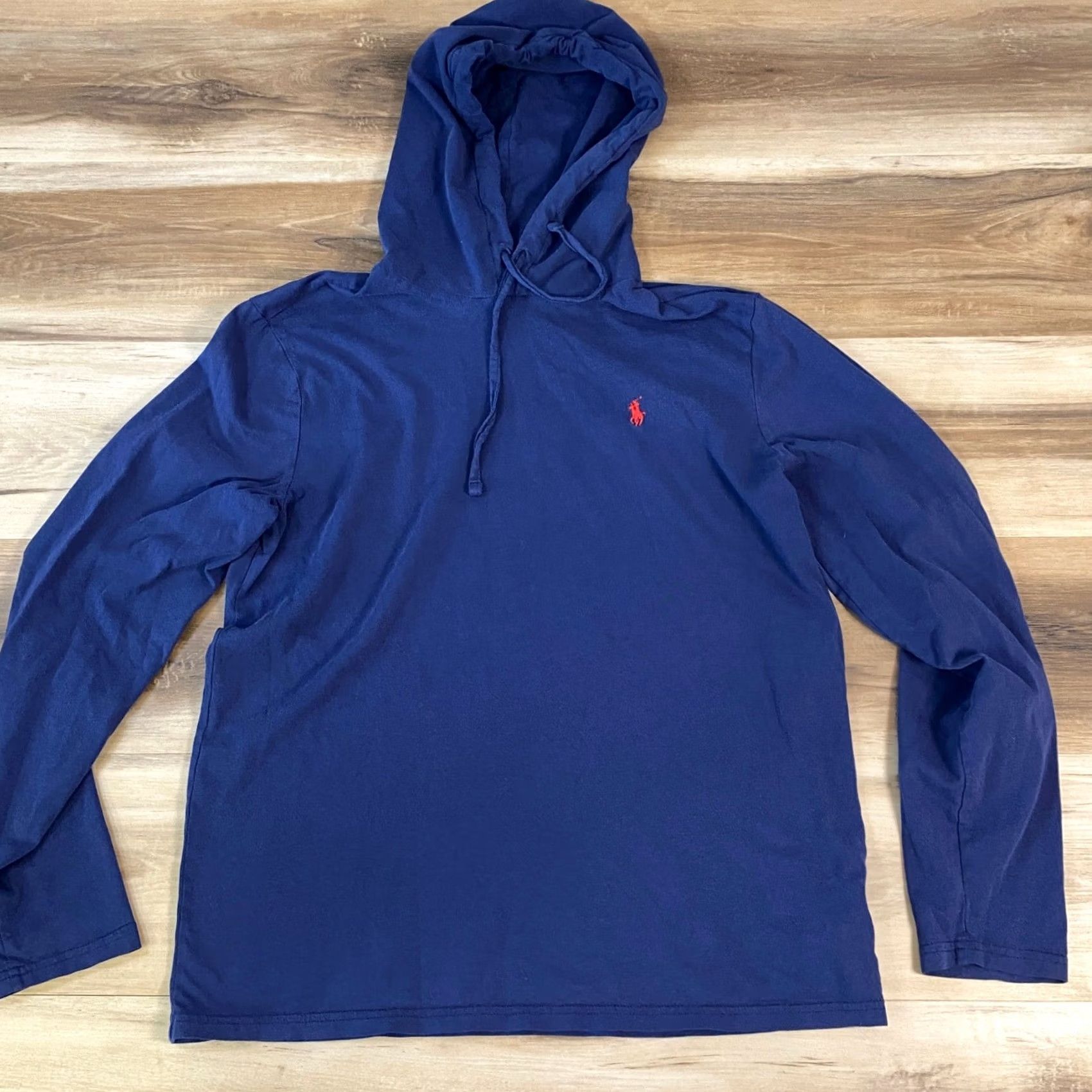 Polo Ralph Lauren Polo Ralph Lauren Hooded T-Shirt Mens M Navy Blue Cotton Heritage Casual Hoodie Size US M / EU 48-50 / 2 - 4 Thumbnail