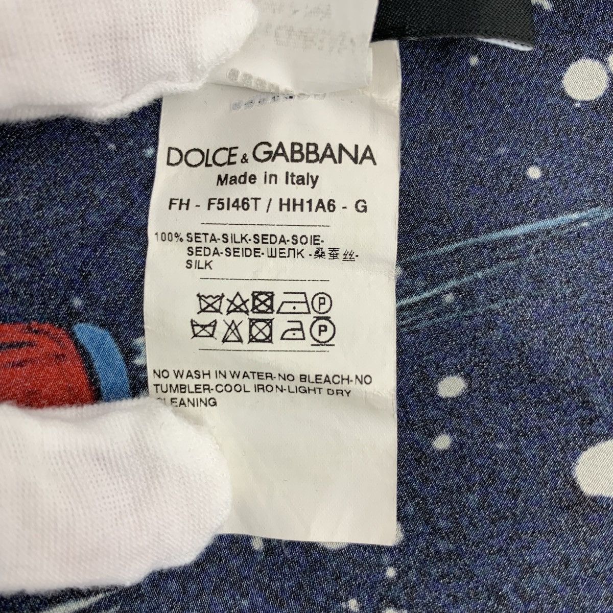Dolce & Gabbana Dolce & Gabbana Long Sleeve Shirt with Bow Tie Detail K26WX Size S / US 4 / IT 40 - 7 Thumbnail