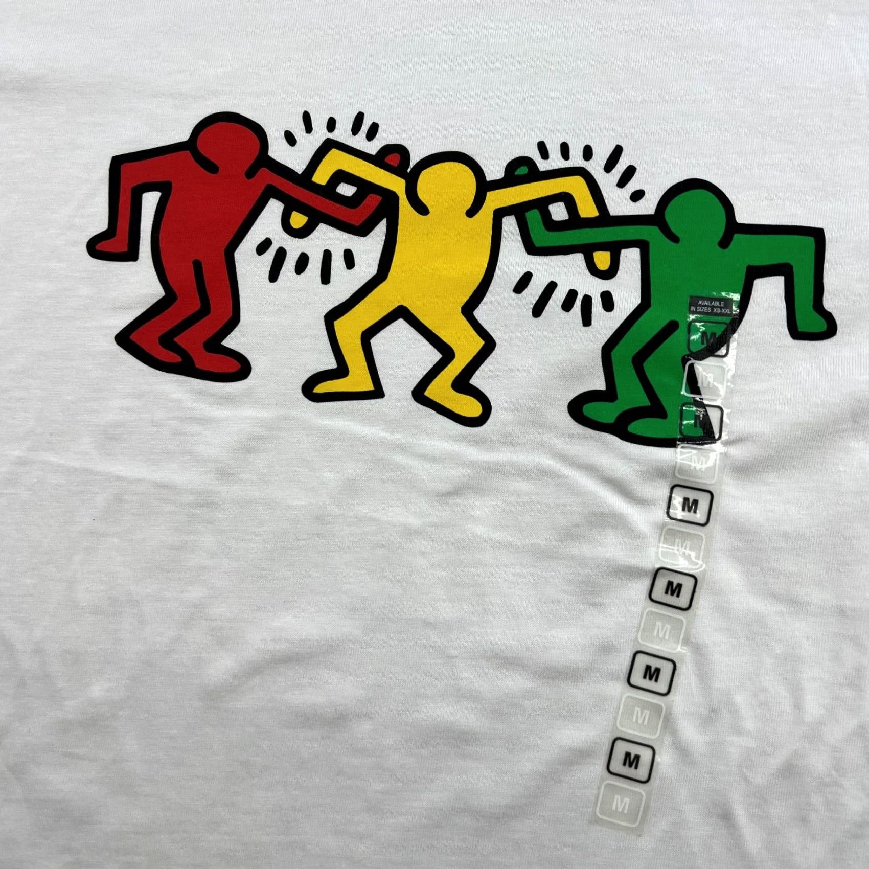 Ripple Junction Keith Haring Dancing Friends Ripple Junction Shirt M Short Sleeve White Mens T-Shirt Size US M / EU 48-50 / 2 - 4 Thumbnail