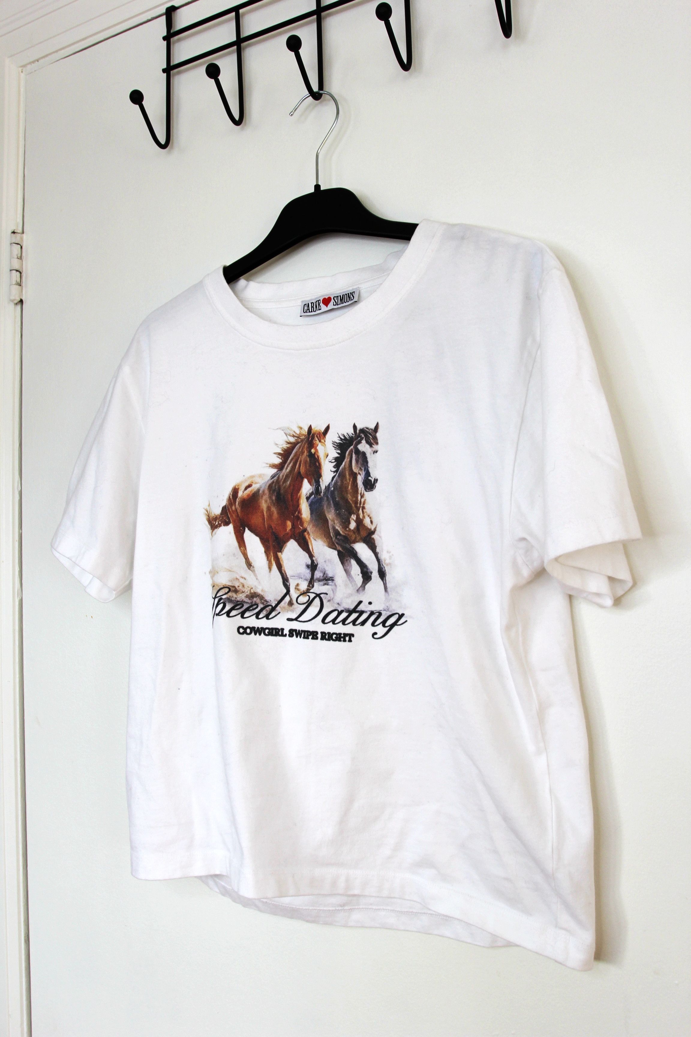 Carne Bollente BNWT AW25 CARNE BLOOENTE x SIMONS PRINT CROPPED TSHIRT XL Size US XL / EU 56 / 4 - 5 Thumbnail