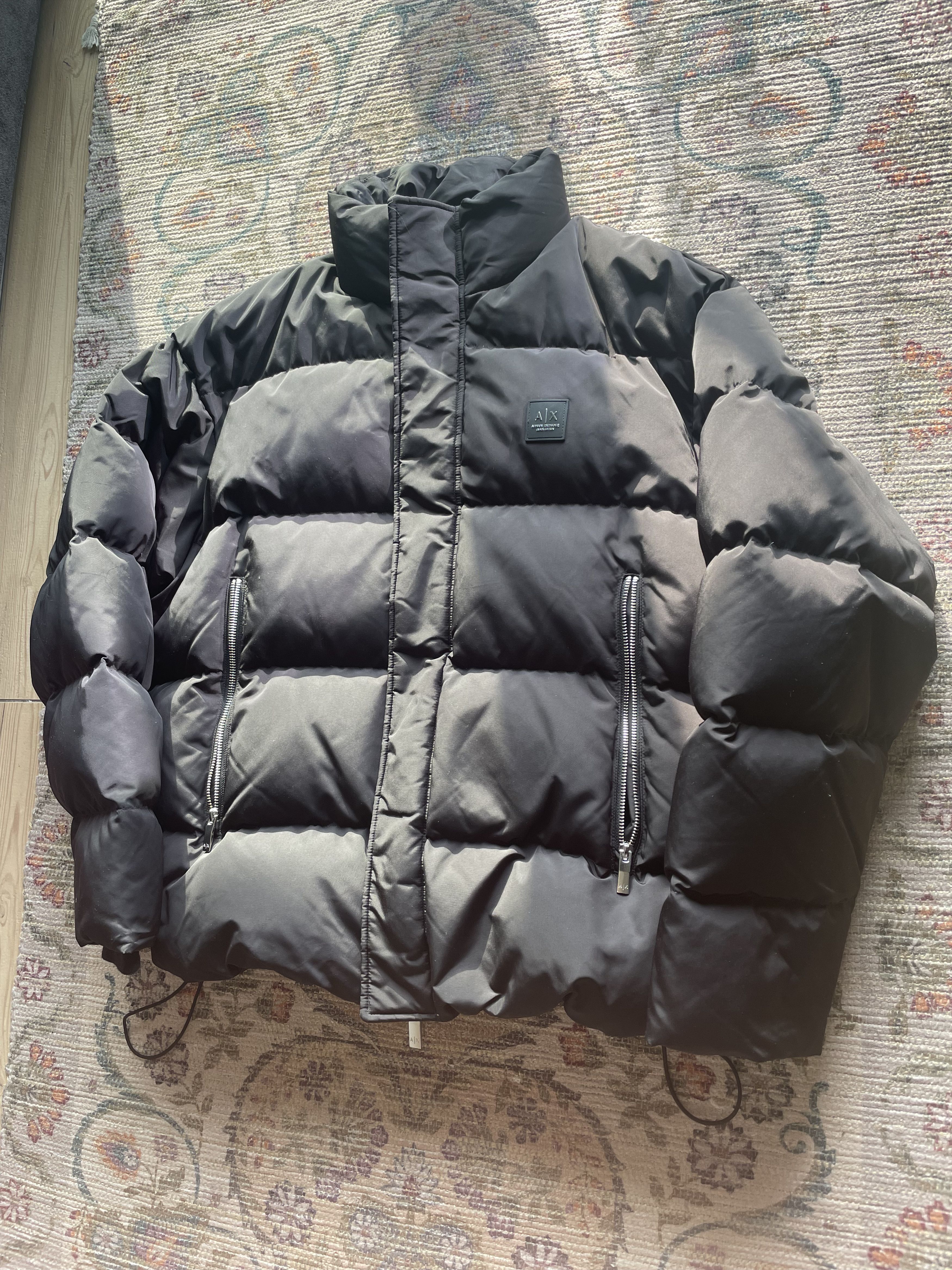 Armani Armani Exchange A|X Black Quilted Puffer Jacket Size US L / EU 52-54 / 3 - 4 Thumbnail