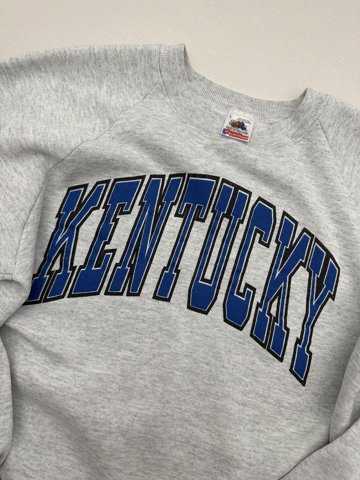 Fruit Of The Loom Vintage 90s Kentucky Wildcats Collegiate Crewneck USA Made L Size L / US 10 / IT 46 - 3 Thumbnail