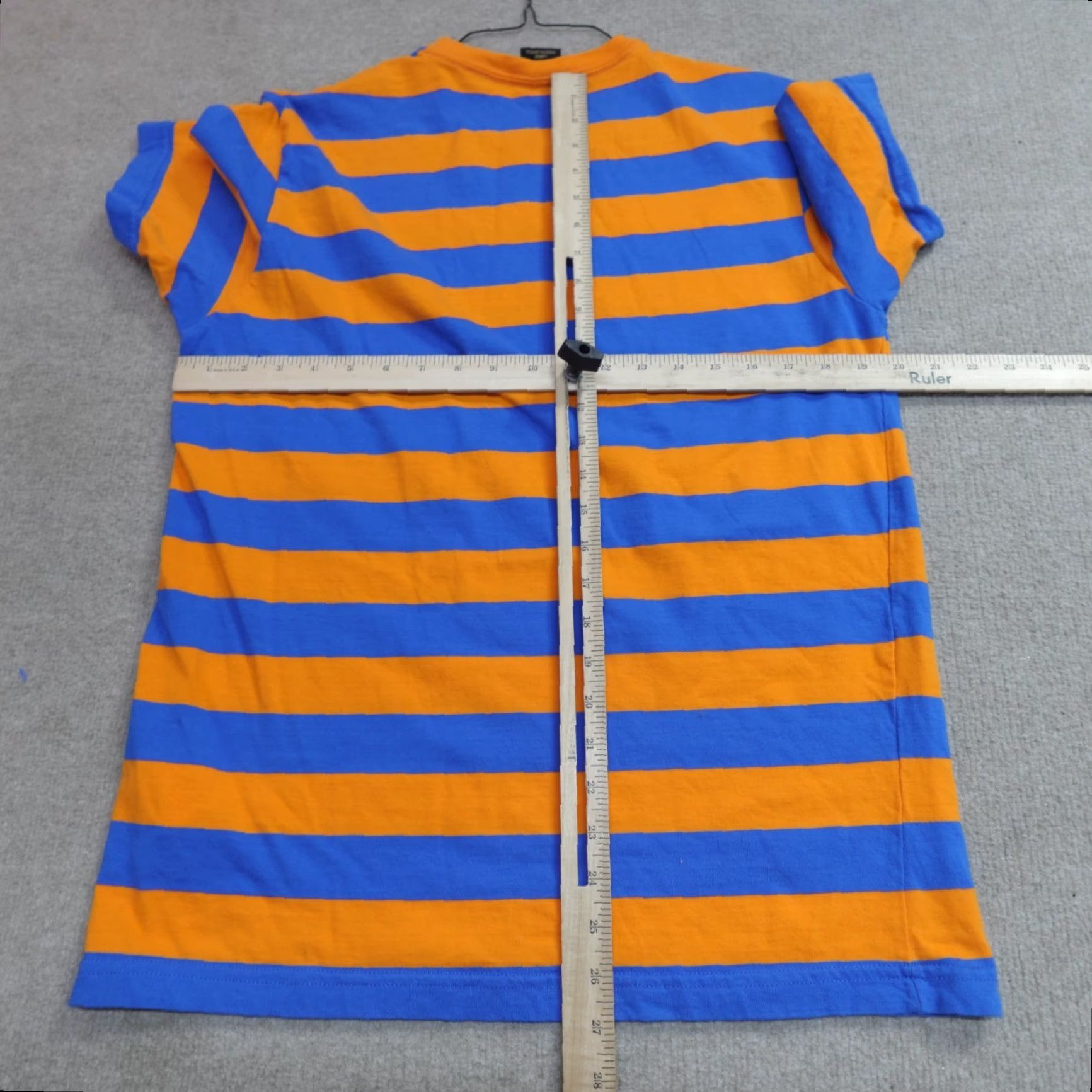 Vintage OVO Shirt Orange Blue Striped Crew Neck Short Sleeve Medium Men Canada Made T-Shirt 2020s Size US M / EU 48-50 / 2 - 5 Thumbnail