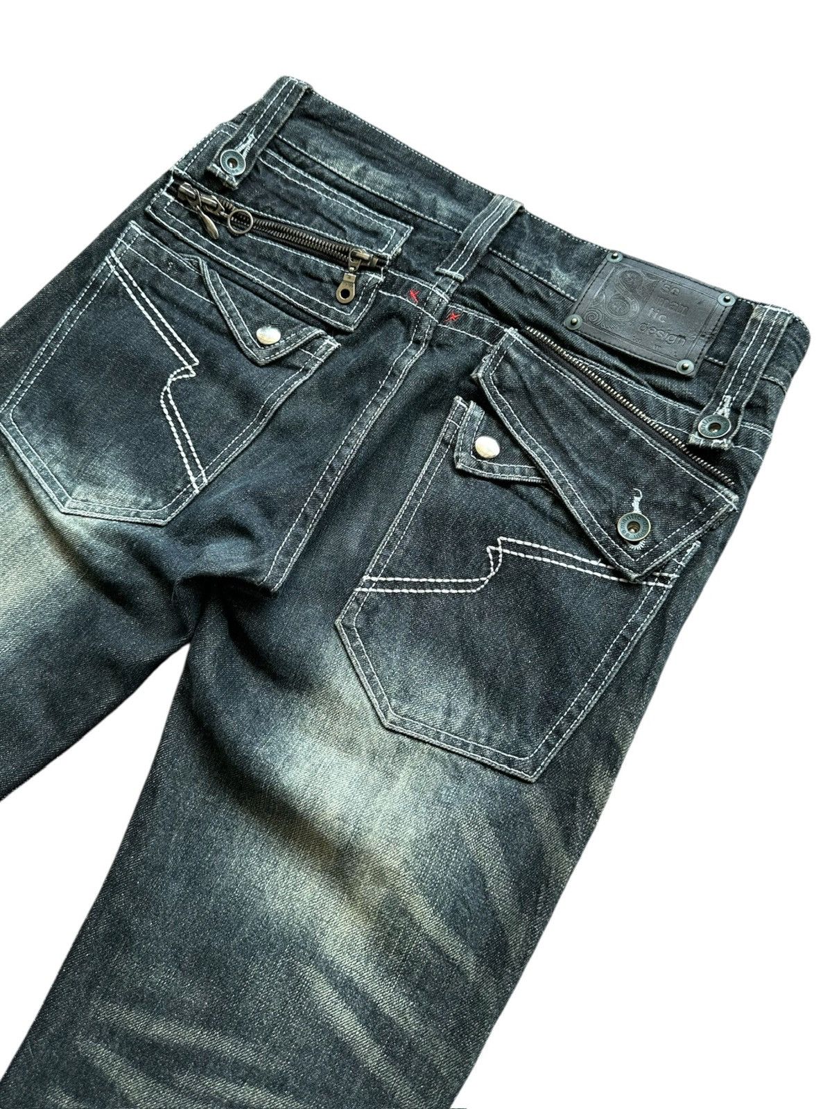 semanticdesign Early 00's Semanticdesign - J-rock whiskered jeans Size US 30 / EU 46 - 7 Thumbnail